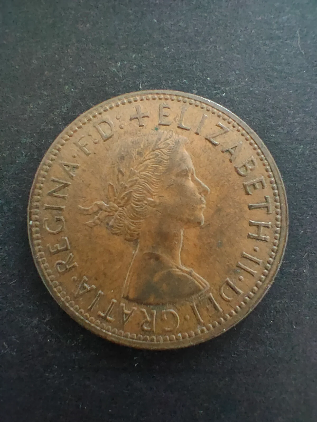Australia 1955Y 1d One Penny Fine Condition. Perth Mint - Image 2