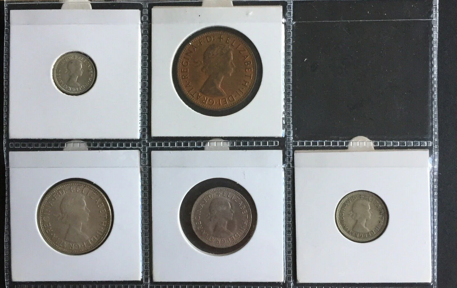 Australia 1957 Pre Decimal 5 Coin Set including 4 silver IDEAL BIRTHDAY GIFT - Image 2