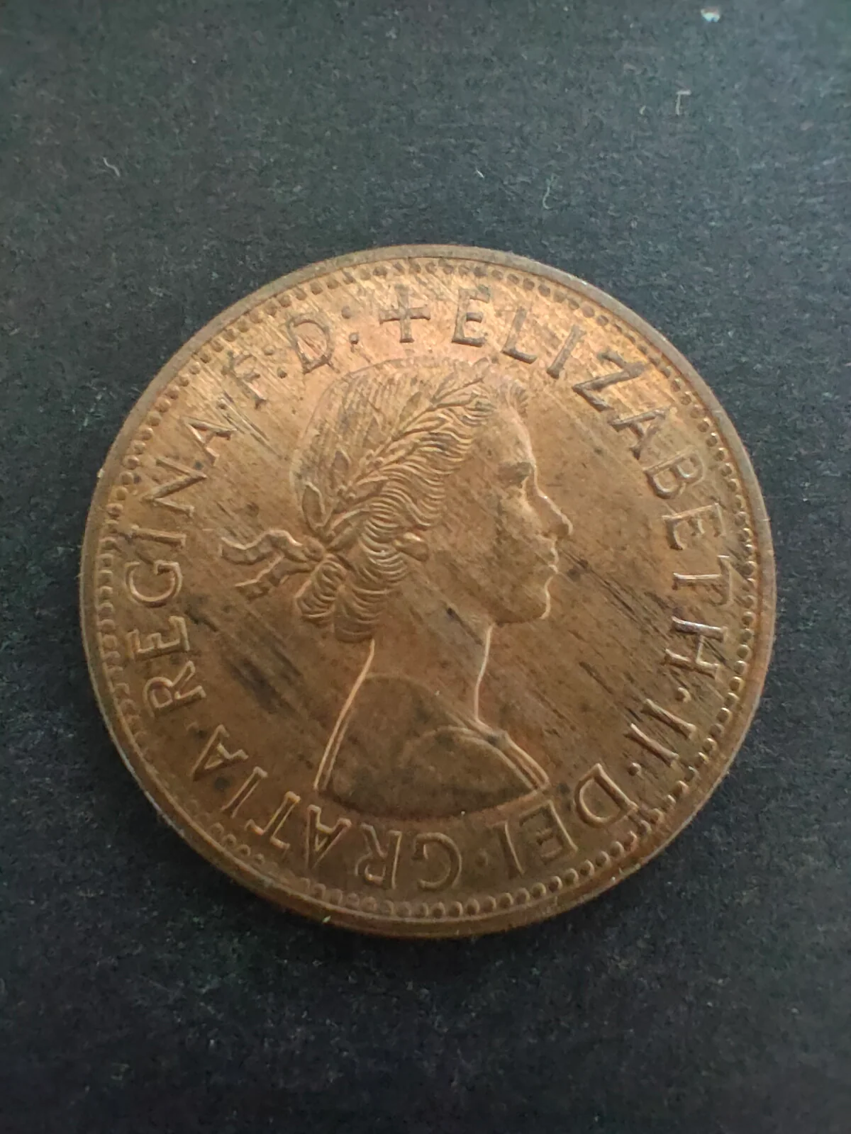 Australia 1958 1d One Penny Very Fine Condition - Image 2