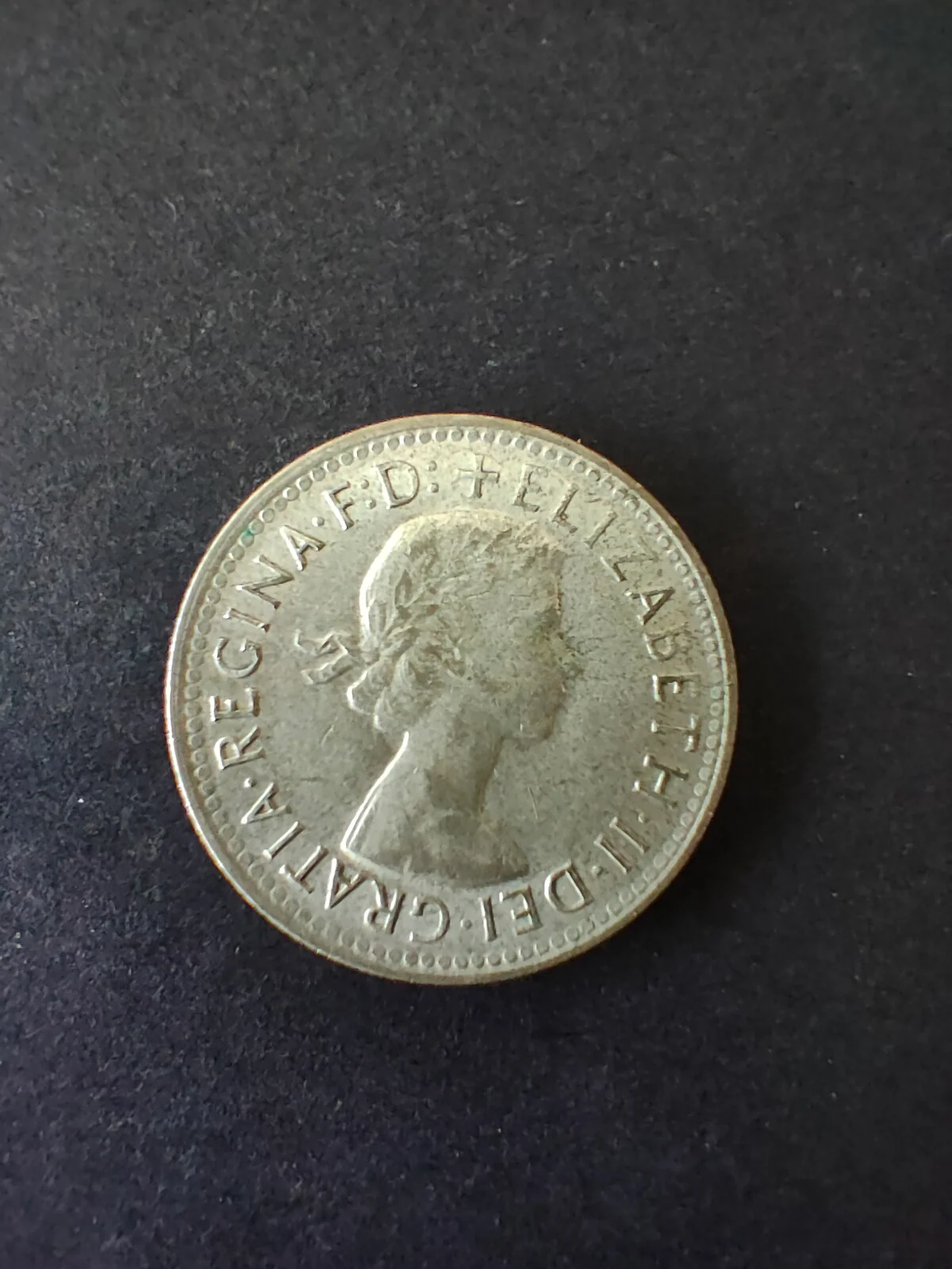 Australia 1959 One Shilling Silver Coin Very Fine Condition - Image 2