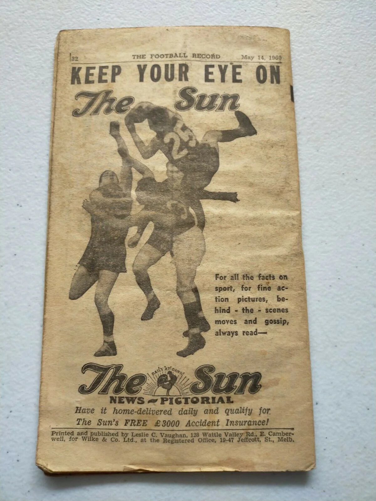 VFL 1960 May 14 Football Record Collingwood v Melbourne - Image 4