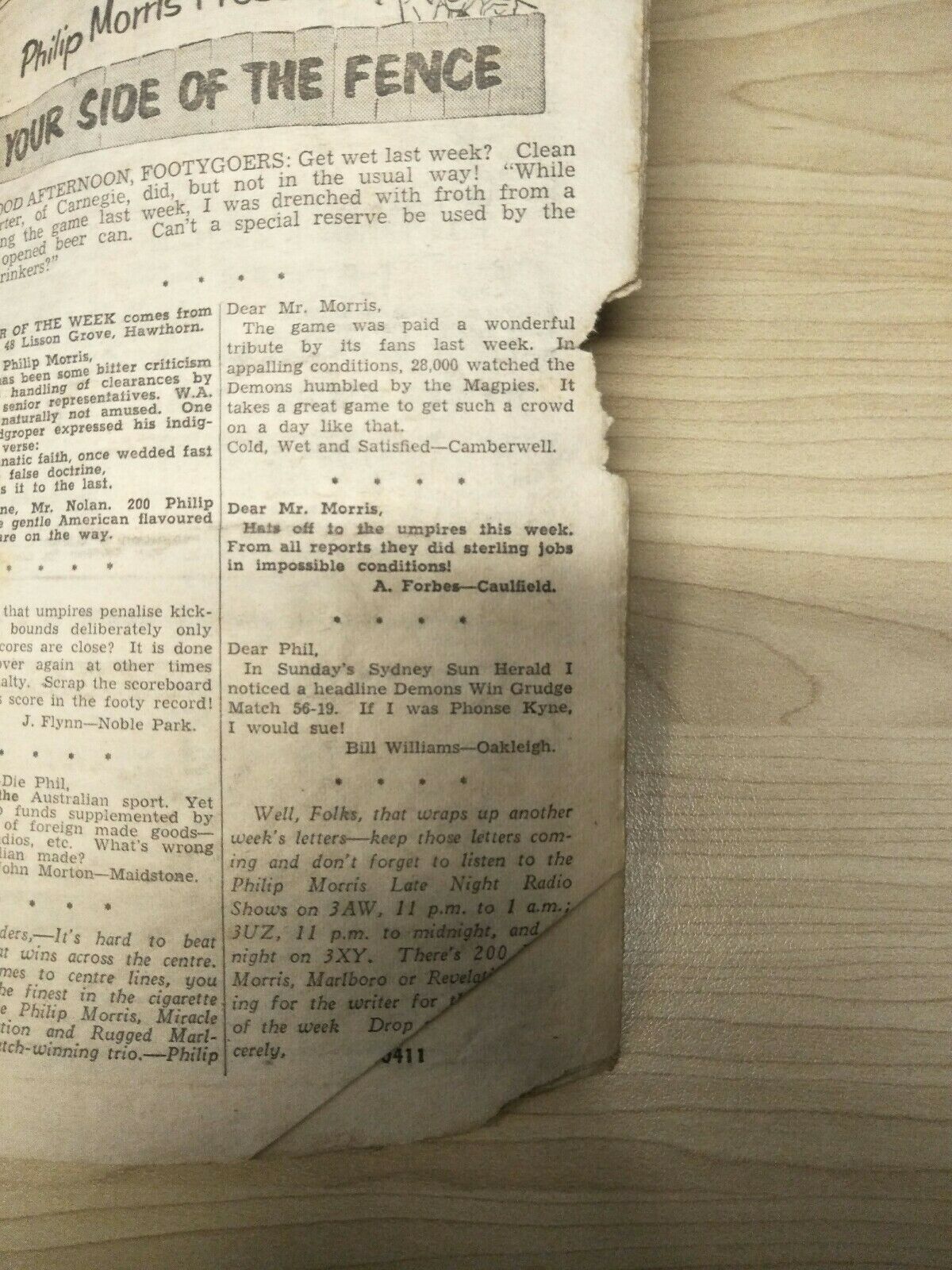 VFL 1960 May 21 Football Record St Kilda v Collingwood - Image 3