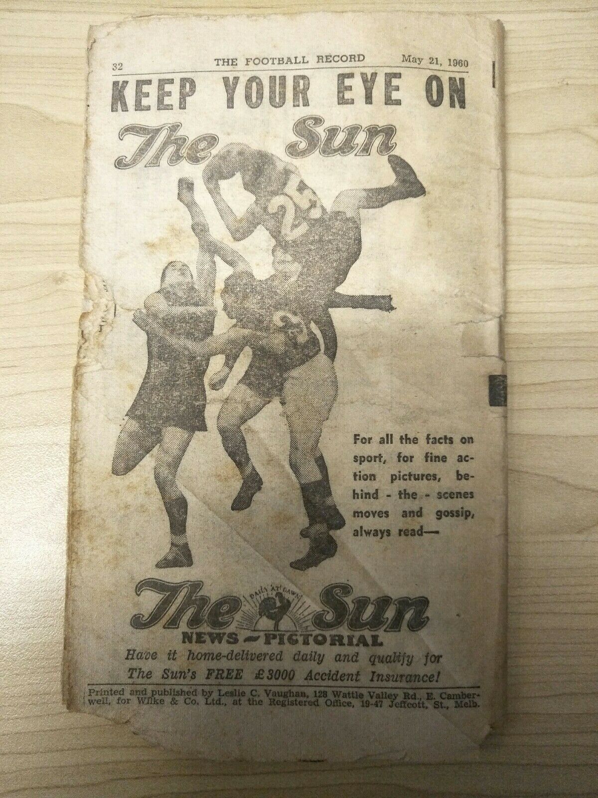 VFL 1960 May 21 Football Record St Kilda v Collingwood - Image 5