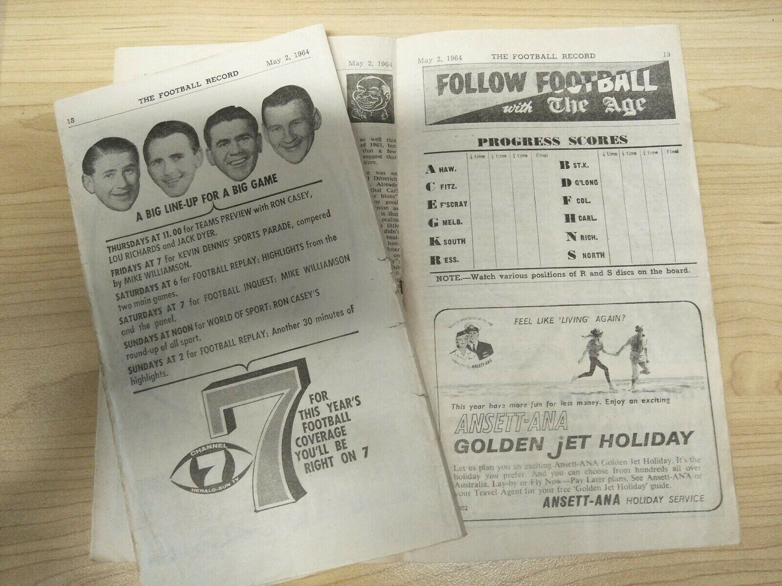 VFL 1964 May 2 Football Record Footscray v Collingwood - Image 3