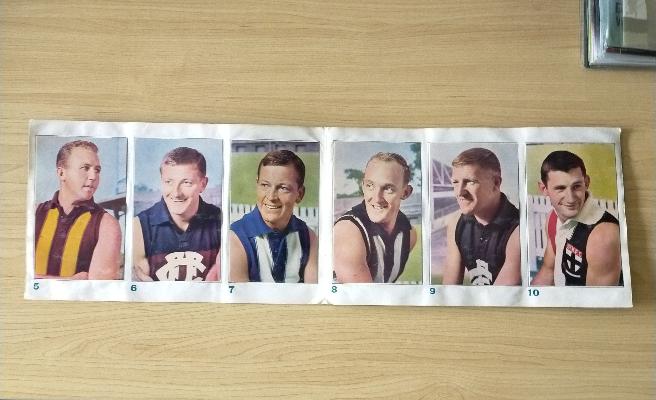 VFL 1964 Mobil Football Photos Complete Album Signed By Collingwood Team on Back - Image 3