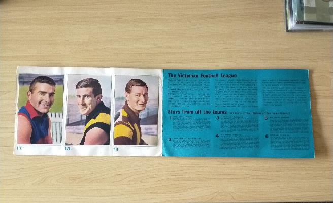 VFL 1964 Mobil Football Photos Complete Album Signed By Collingwood Team on Back - Image 5
