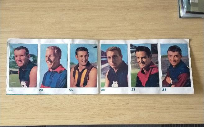 VFL 1964 Mobil Football Photos Complete Album Signed By Collingwood Team on Back - Image 7