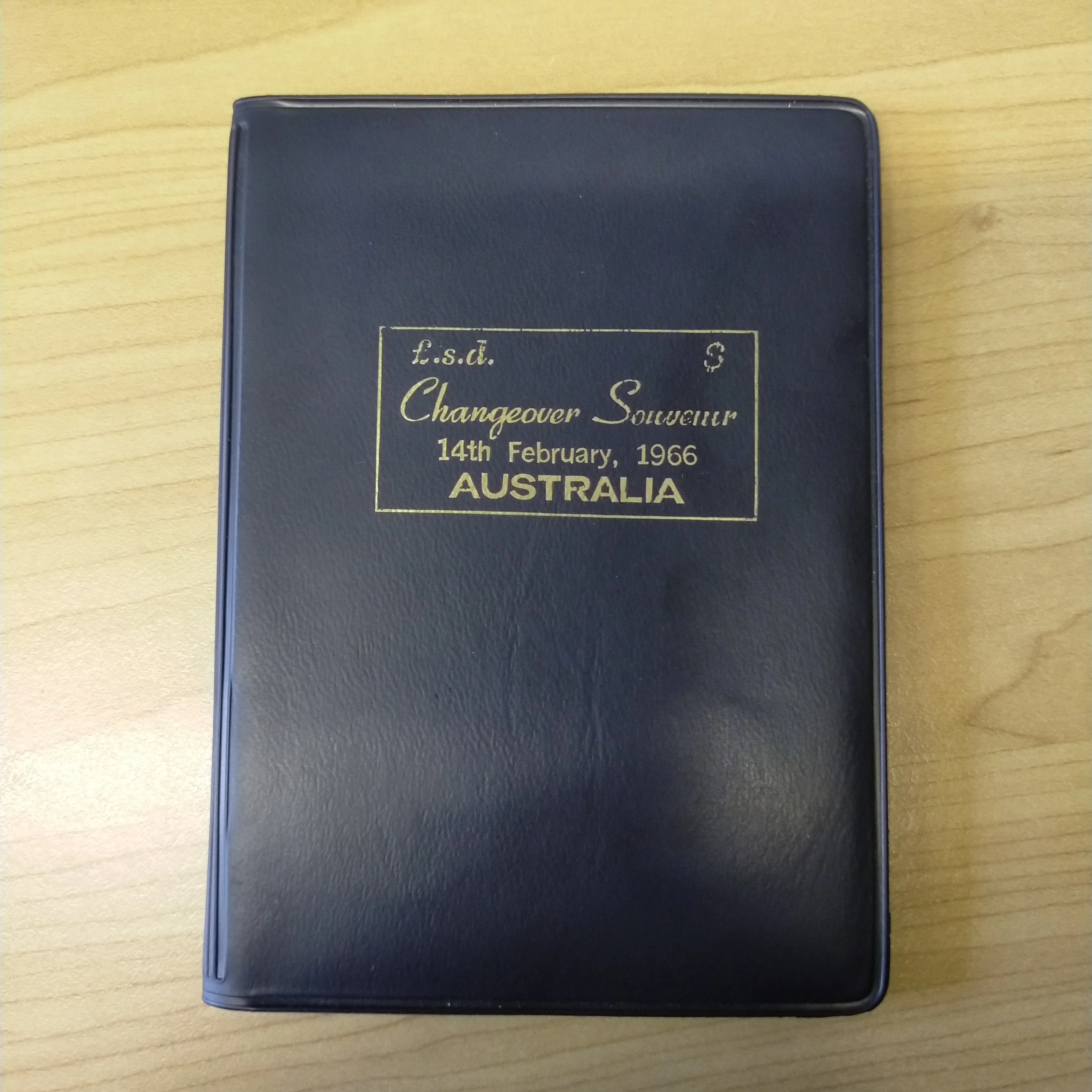 Australia 1966 Changeover Souvenir Coin Set Pre-decimal and Decimal Sets in Rare Blue Wallet