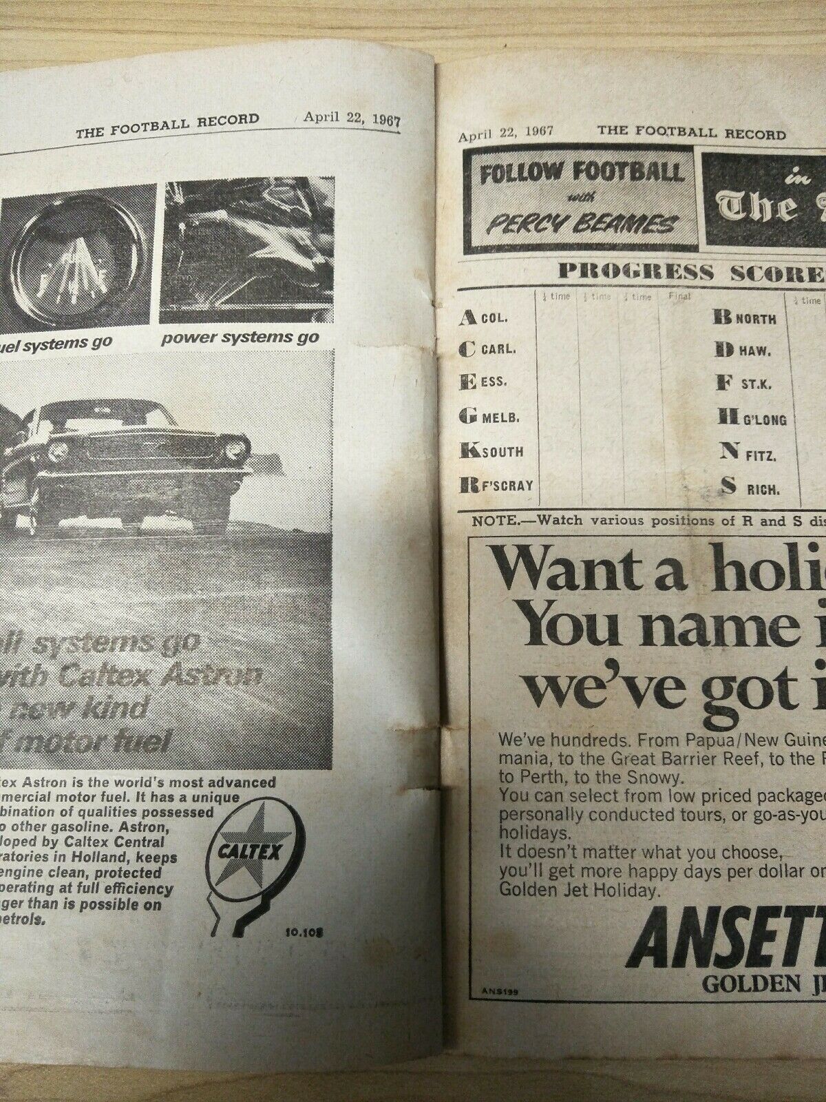 VFL 1967 April 22 Football Record Collingwood v North Melbourne - Image 4