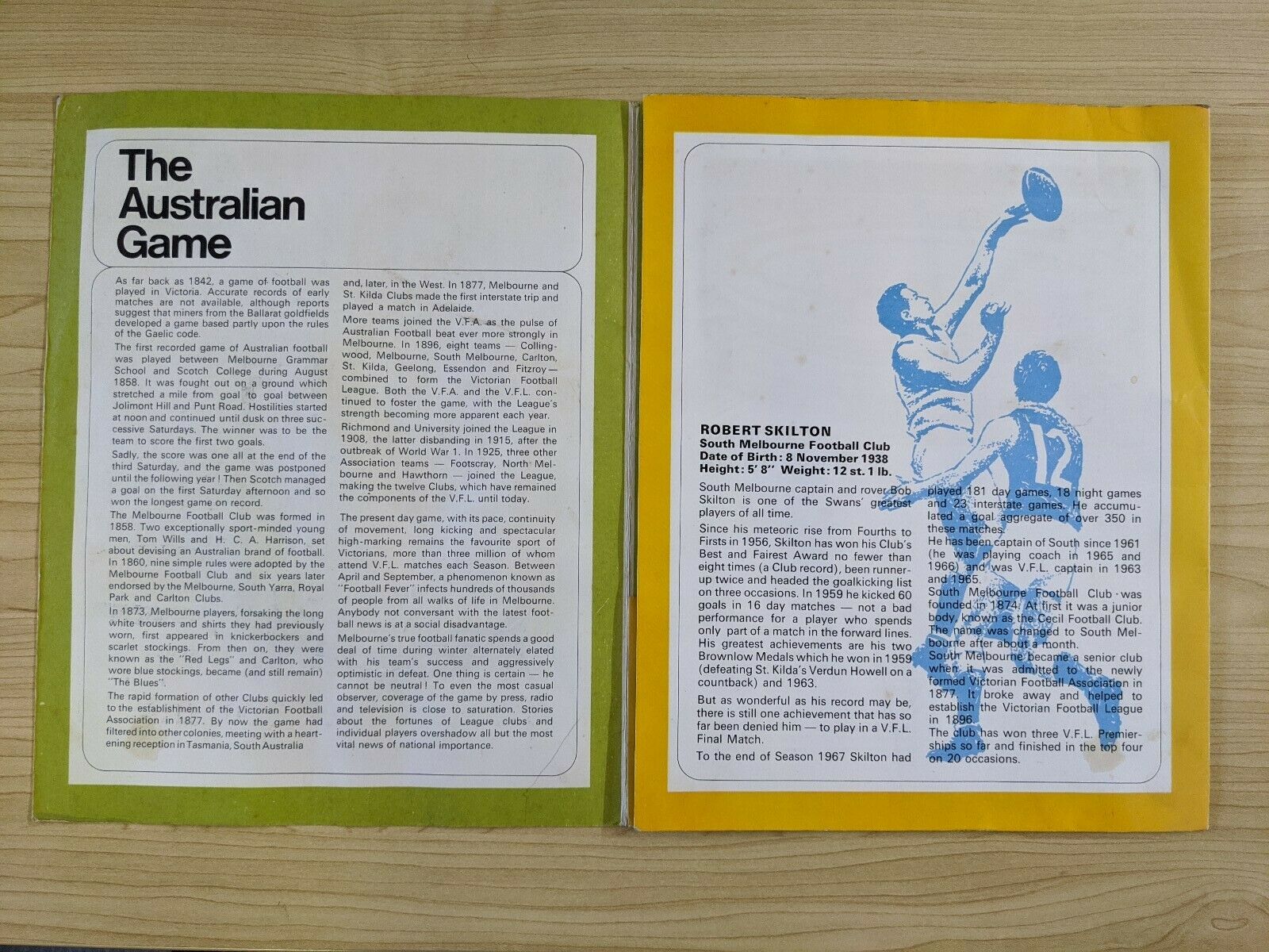 VFL 1968 Champions Ampol Petrol Bob Skilton 45rpm Record South Melbourne Hand Signed - Image 3