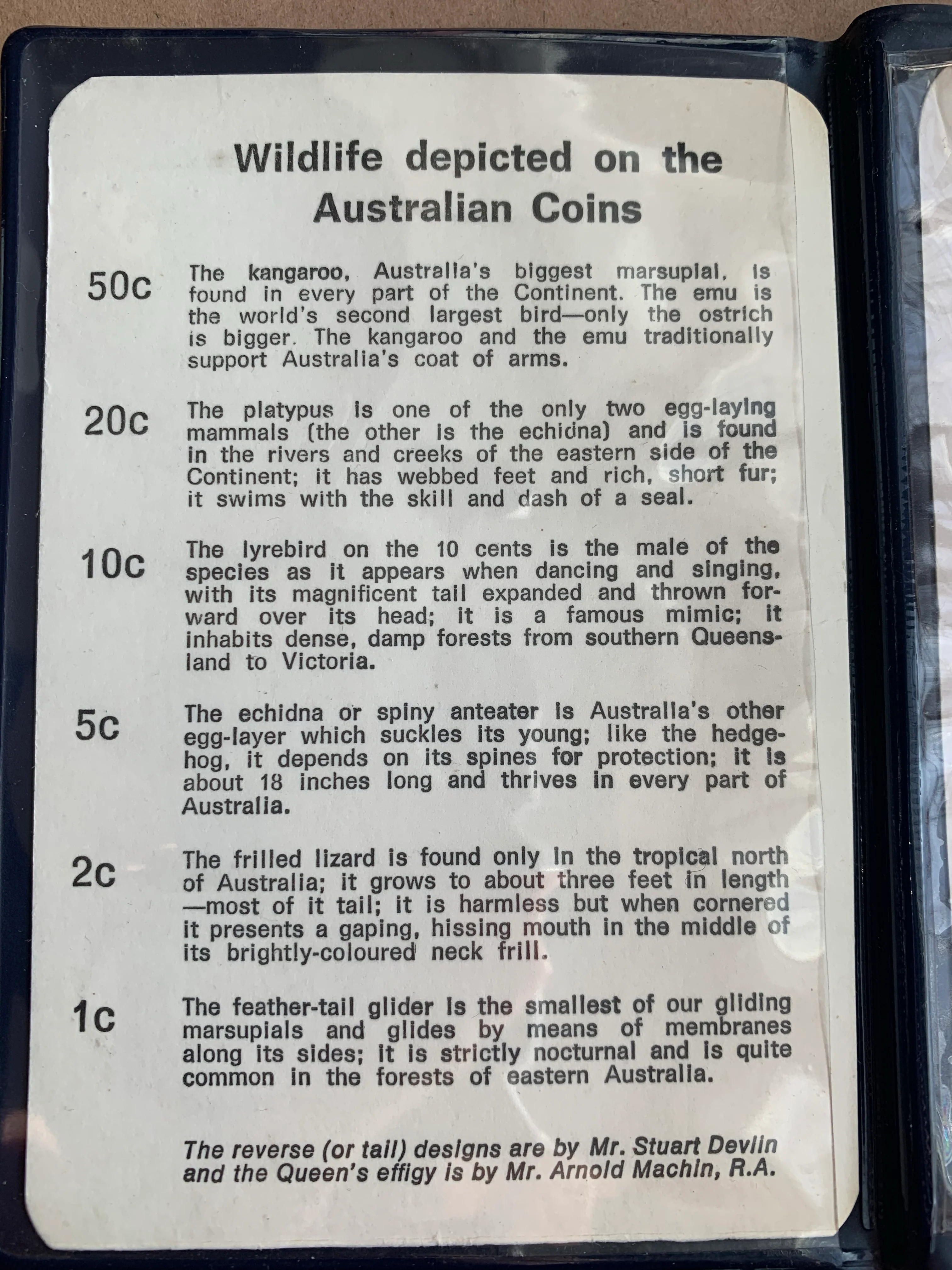 Australia 1969 Royal Australian Mint Uncirculated Coin Set in rare blue wallet - Image 4