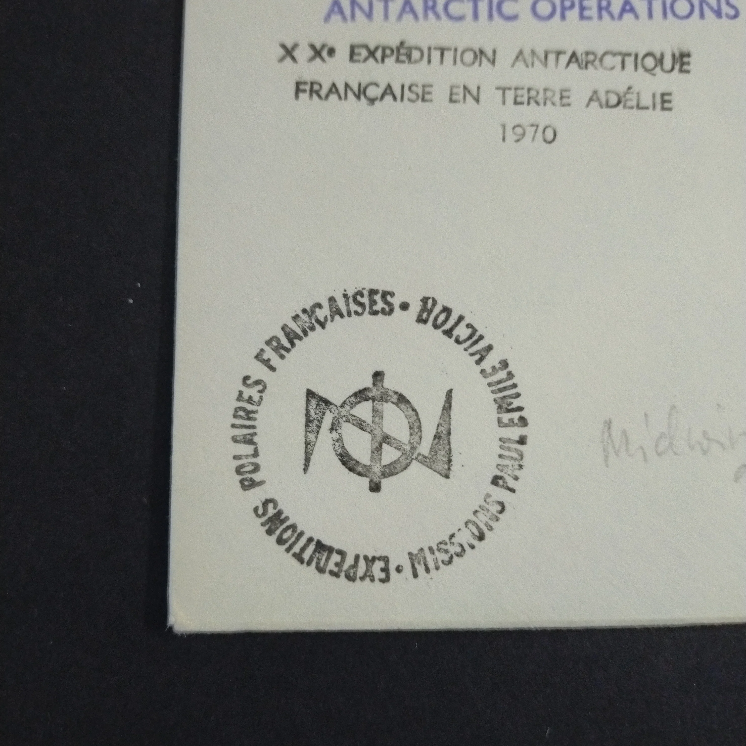 French Antarctic Territory 1970 Cover Terre Adelie To Melbourne - Image 4
