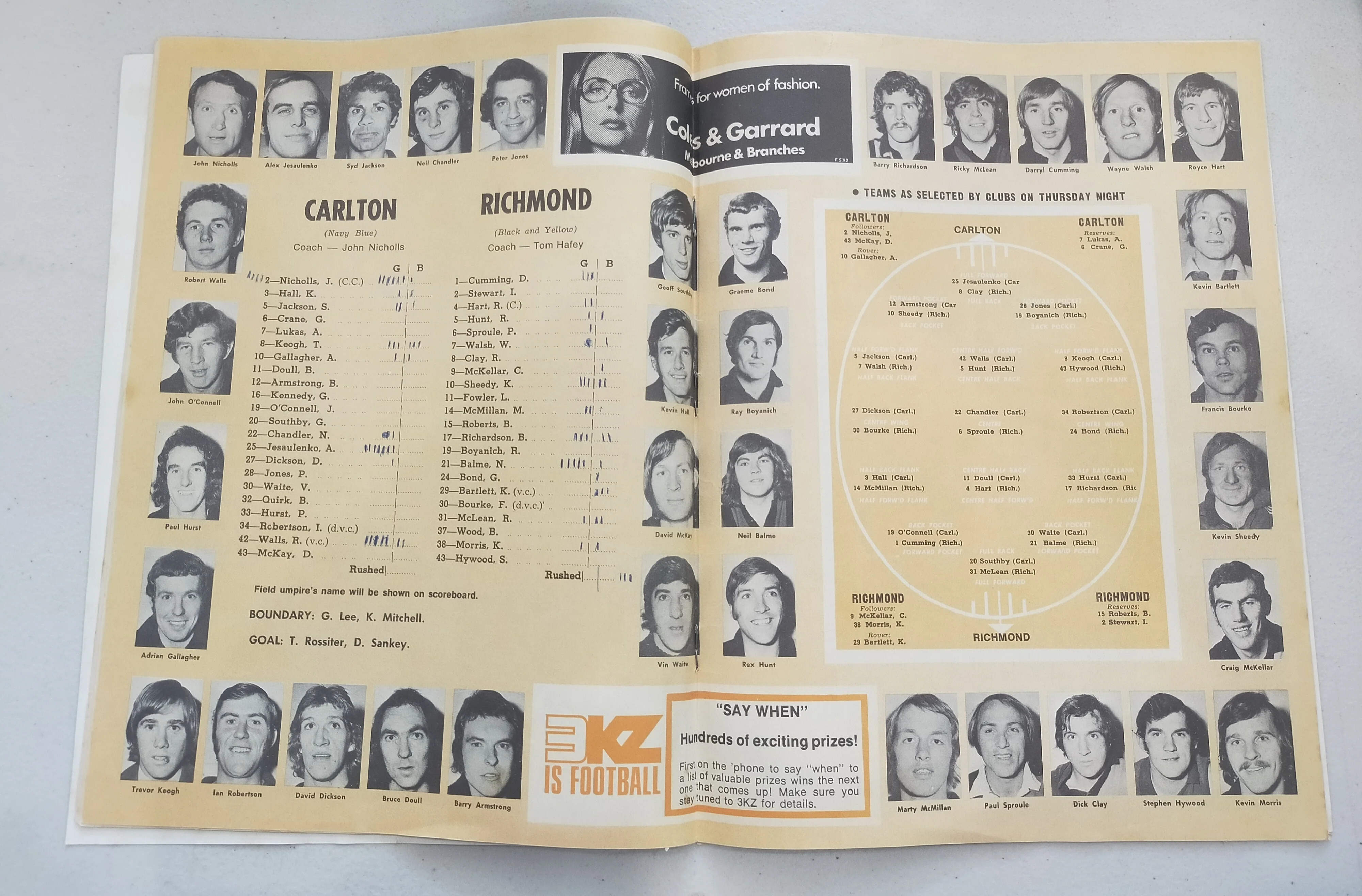 1972 VFL Grand Final Football Record Carlton v Richmond - Image 2