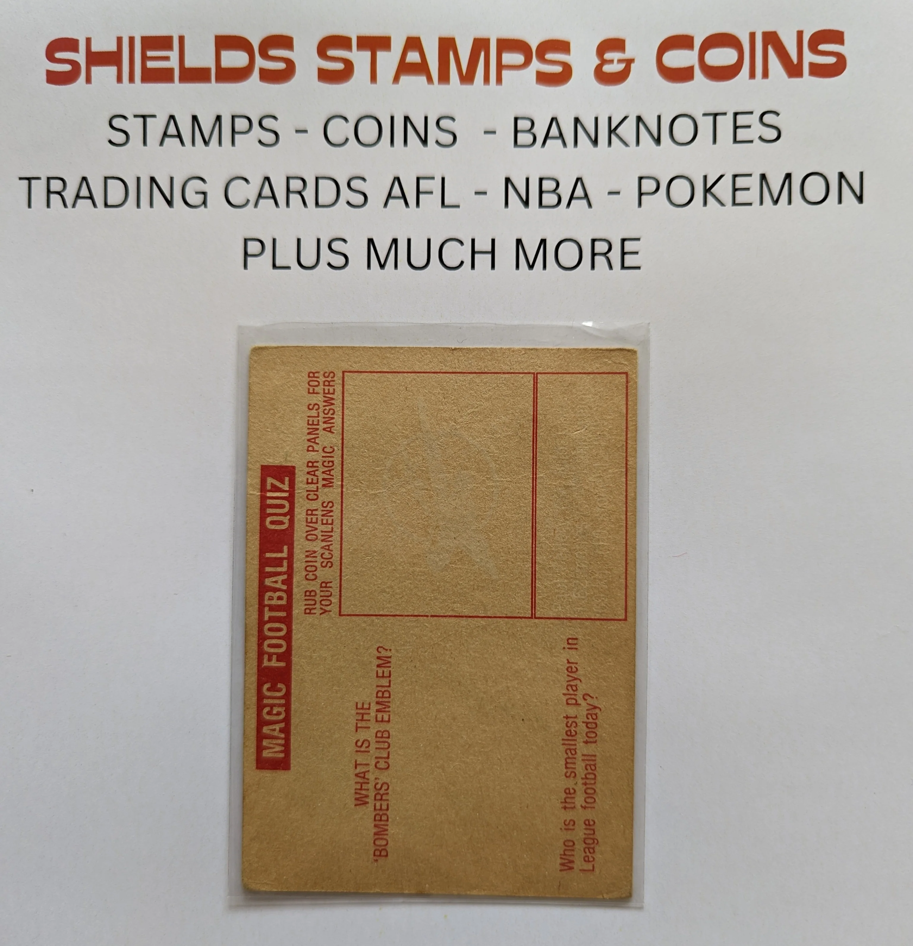1975 VFL Football Scanlens Card 1 Ian Miller Fitzroy - Image 2