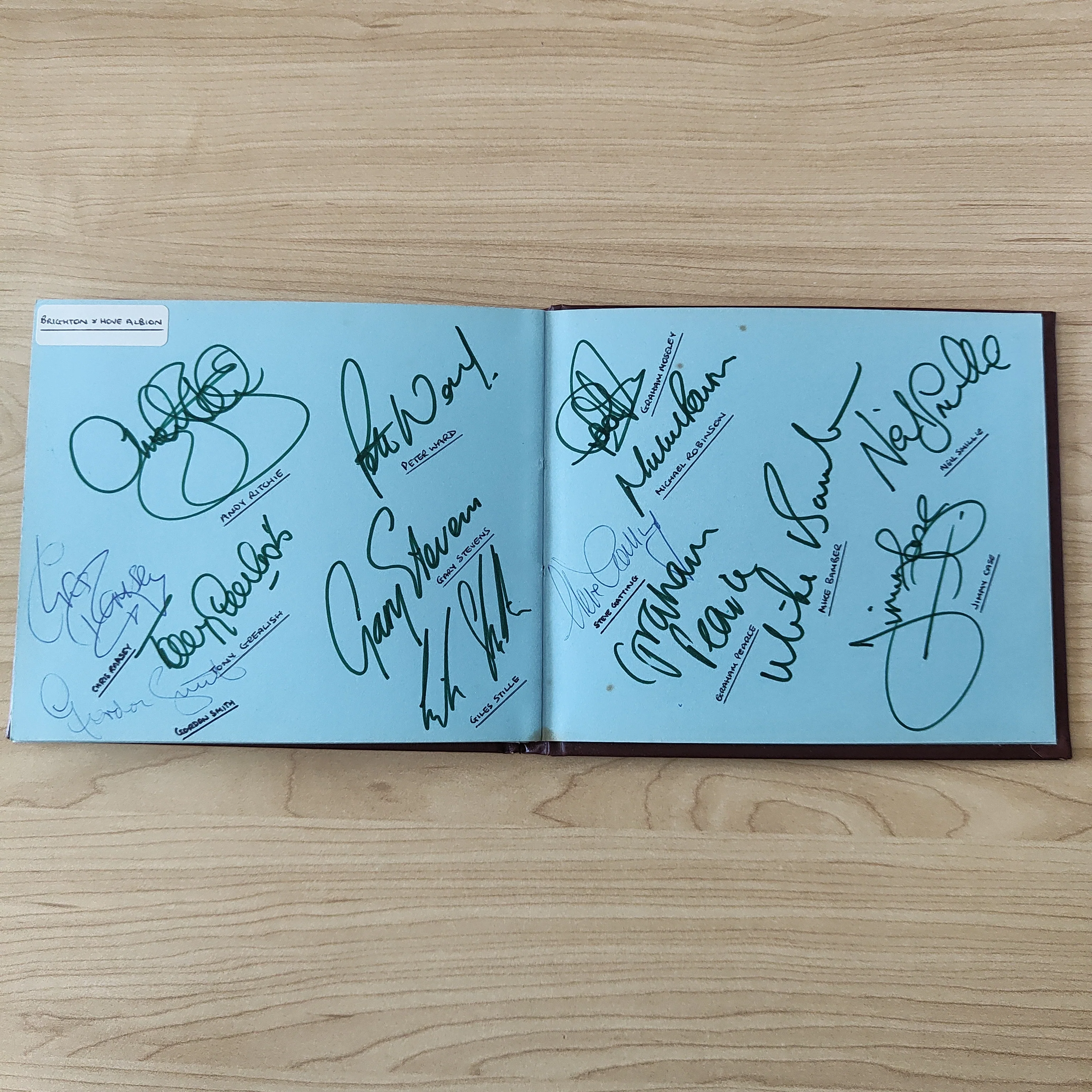 Soccer 1981-2 Autograph Book with 210 Signatures Including Manchester City and Liverpool - Image 15