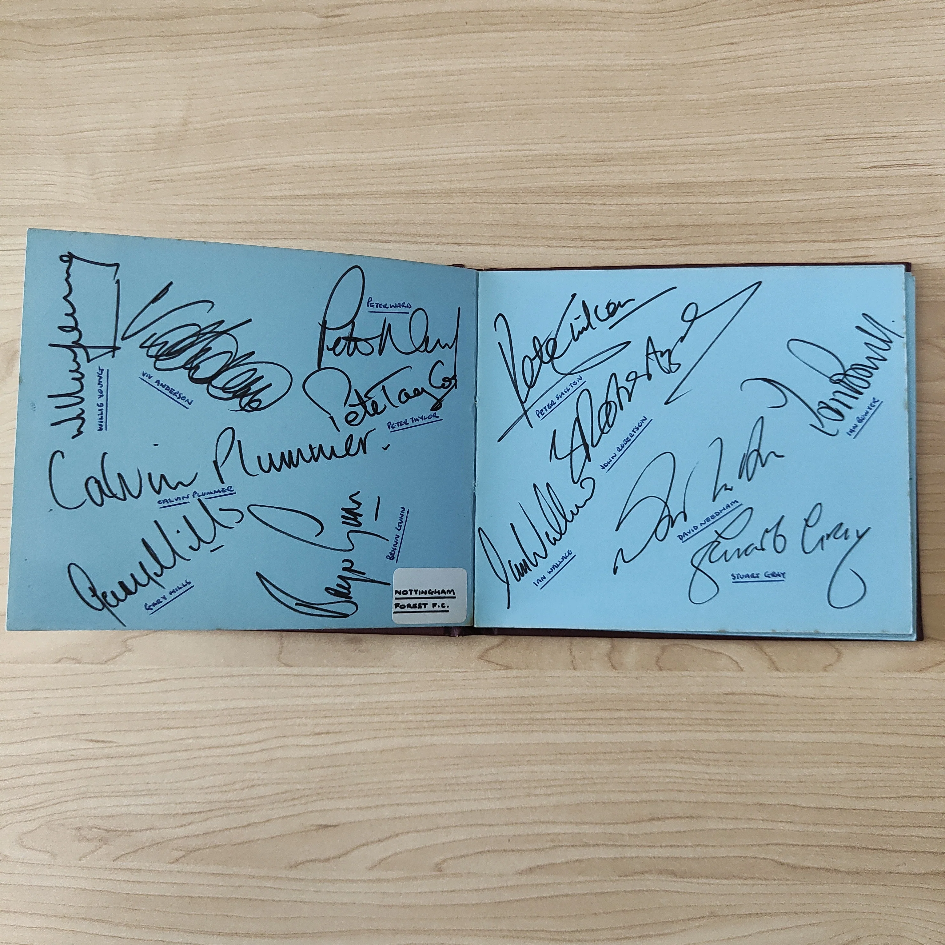 Soccer 1981-2 Autograph Book with 210 Signatures Including Manchester City and Liverpool - Image 9