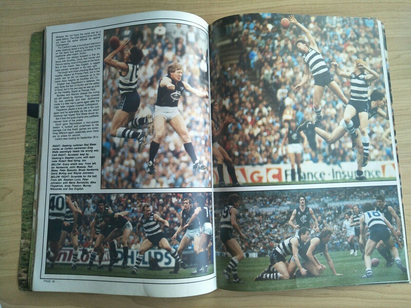 VFL 1981 Finals Battle Souvenir magazine - Image 2