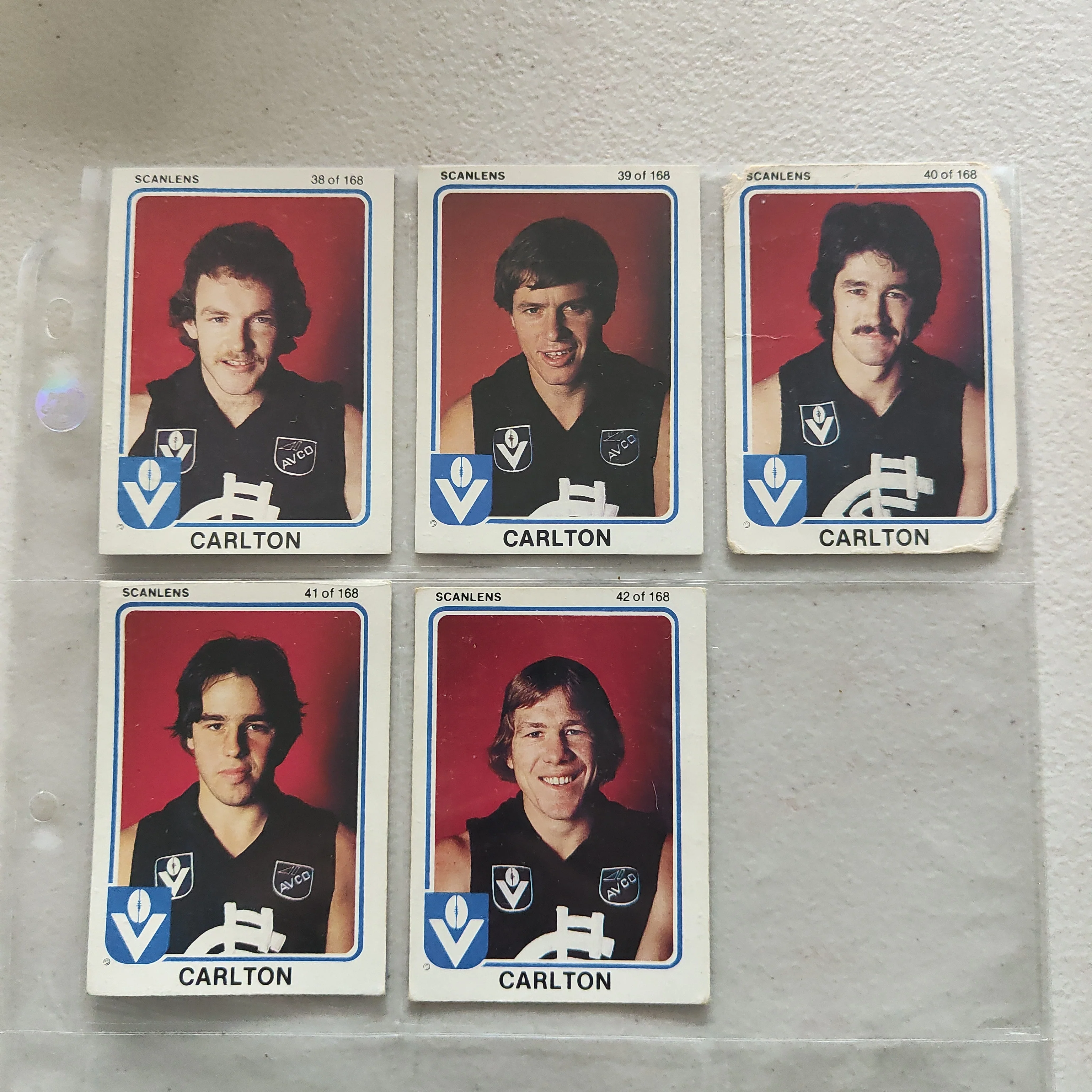 1981 Scanlens VFL Carlton Blues Team Set of 14 Cards - Image 3