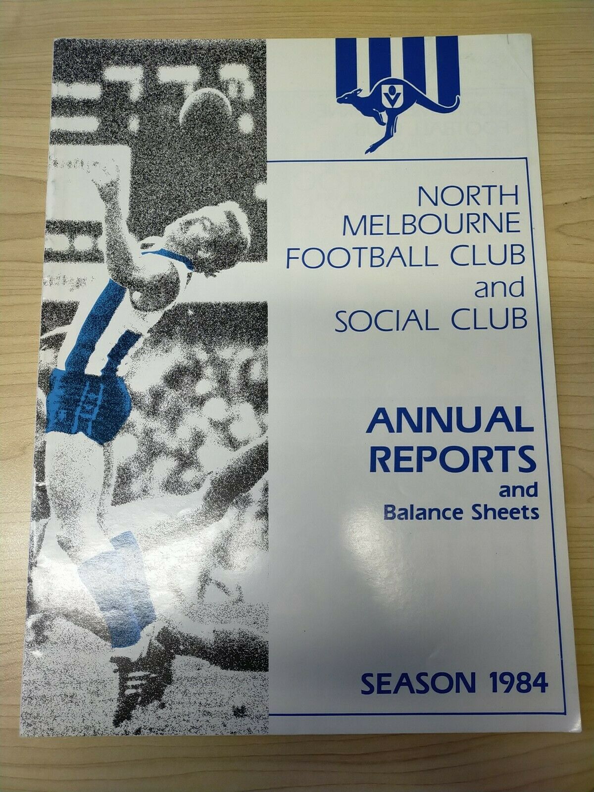 VFL 1984 North Melbourne Football Club Annual Report and Balance Sheet