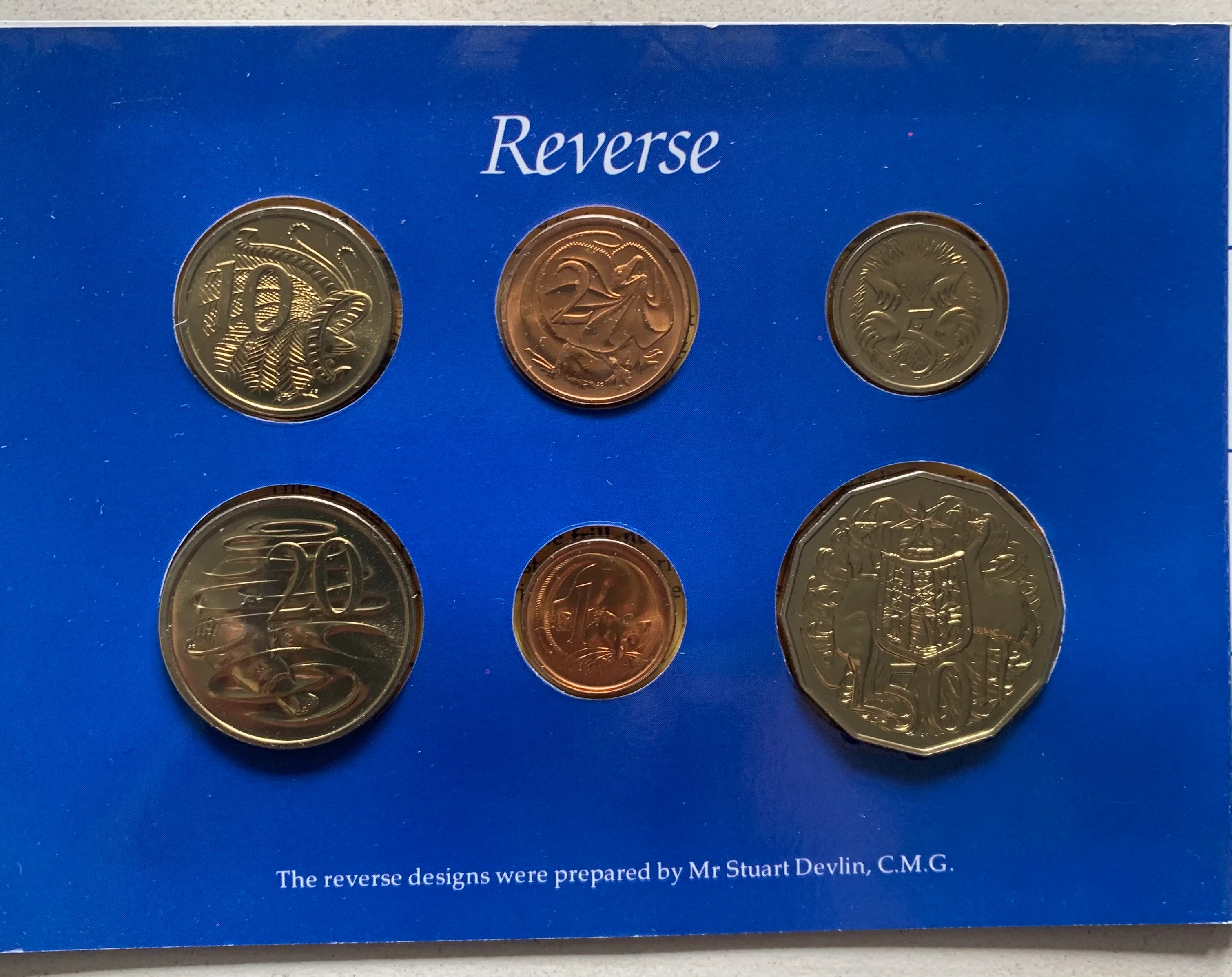 Australia 1984 Royal Australian Mint uncirculated Coin Set without the normal yellow plastic. Very scarce this fine - Image 2