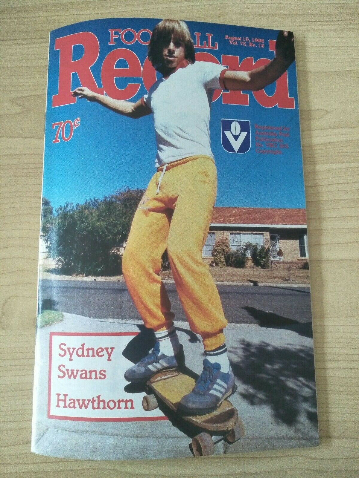 VFL 1986 August 10 Football Record Sydney v Hawthorn