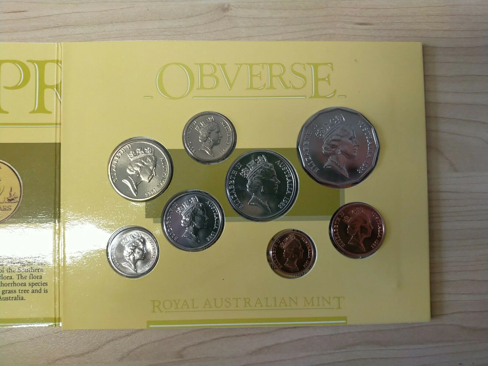 Australia 1988 Royal Australian Mint Uncirculated Mint Set Of 8 Coins - Image 4