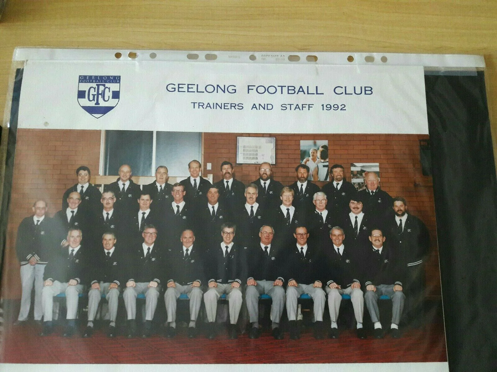 AFL 1992 Geelong Football Club Trainers and Staff Photo - Image 2