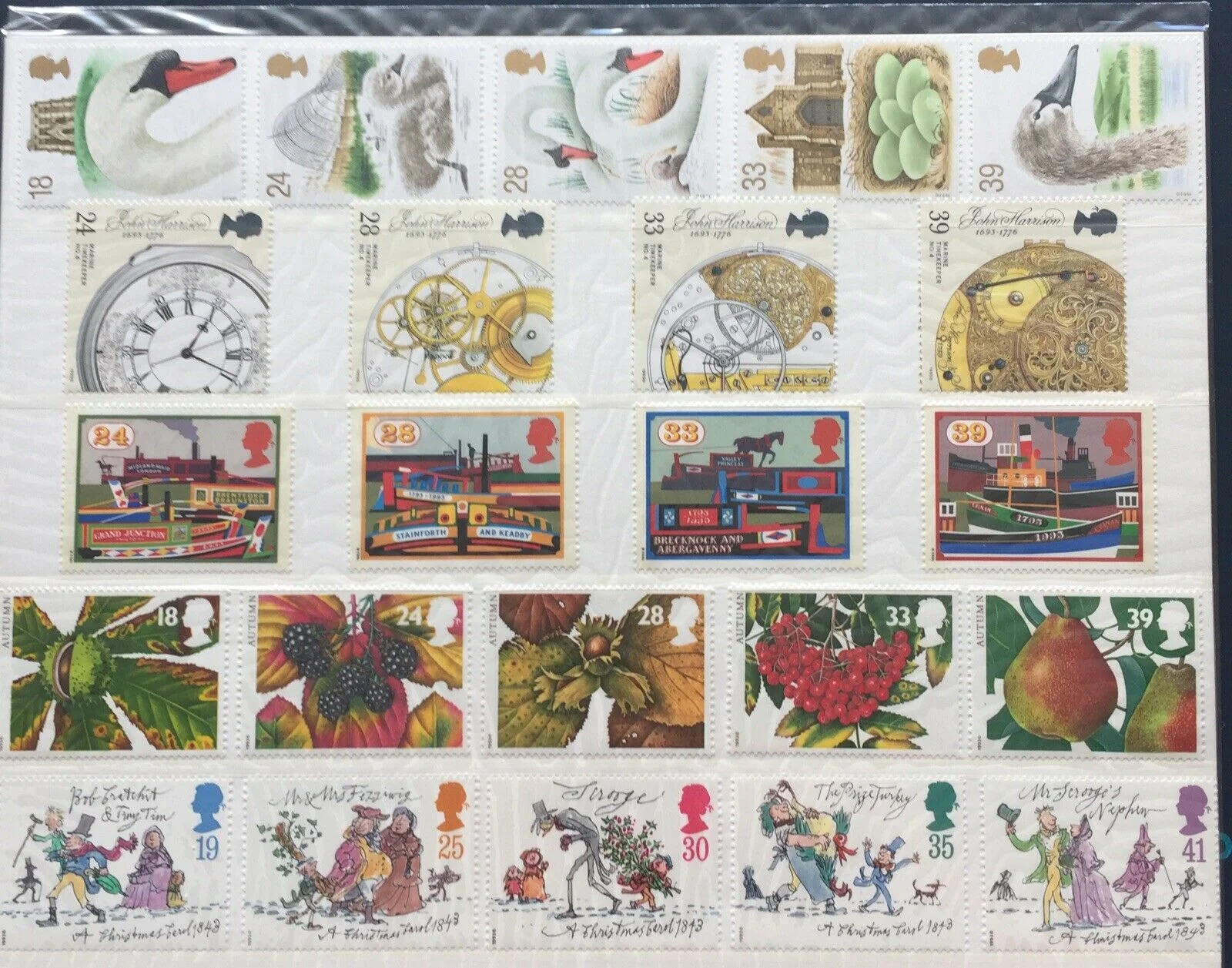 GB Great Britain 1993 Royal Mail Stamp Year Album Volume 10 Includes Years Issues. - Image 2