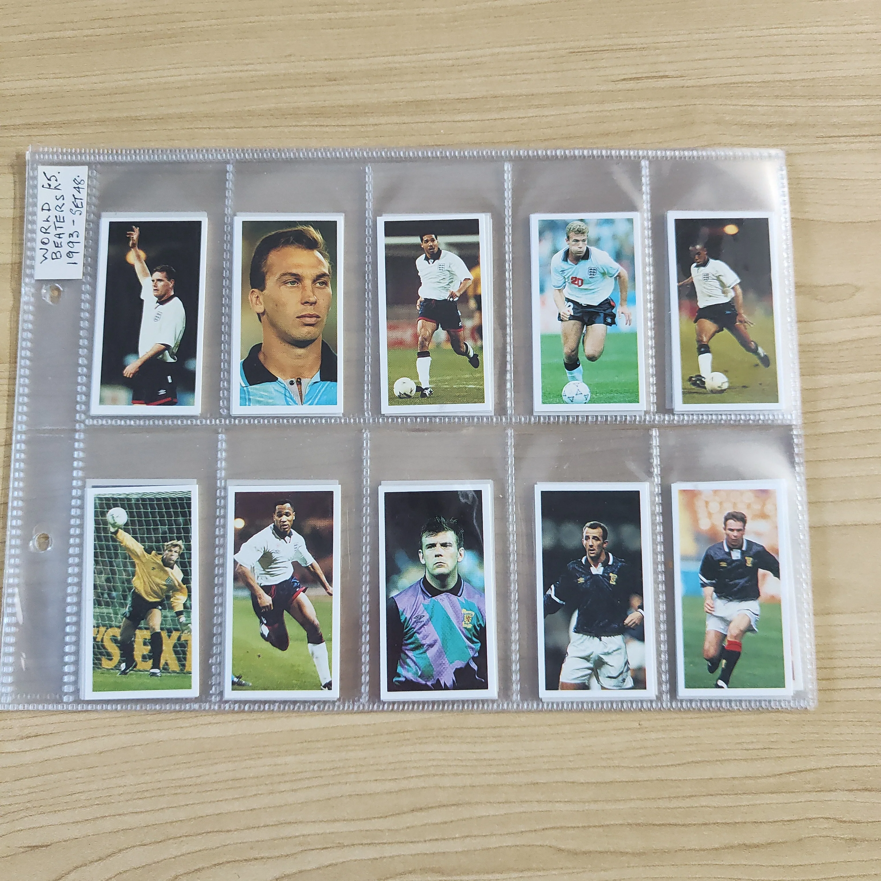 1993 Soccer Trebor Bassett Barratt World Beaters Complete Set of 48 Cigarette Cards