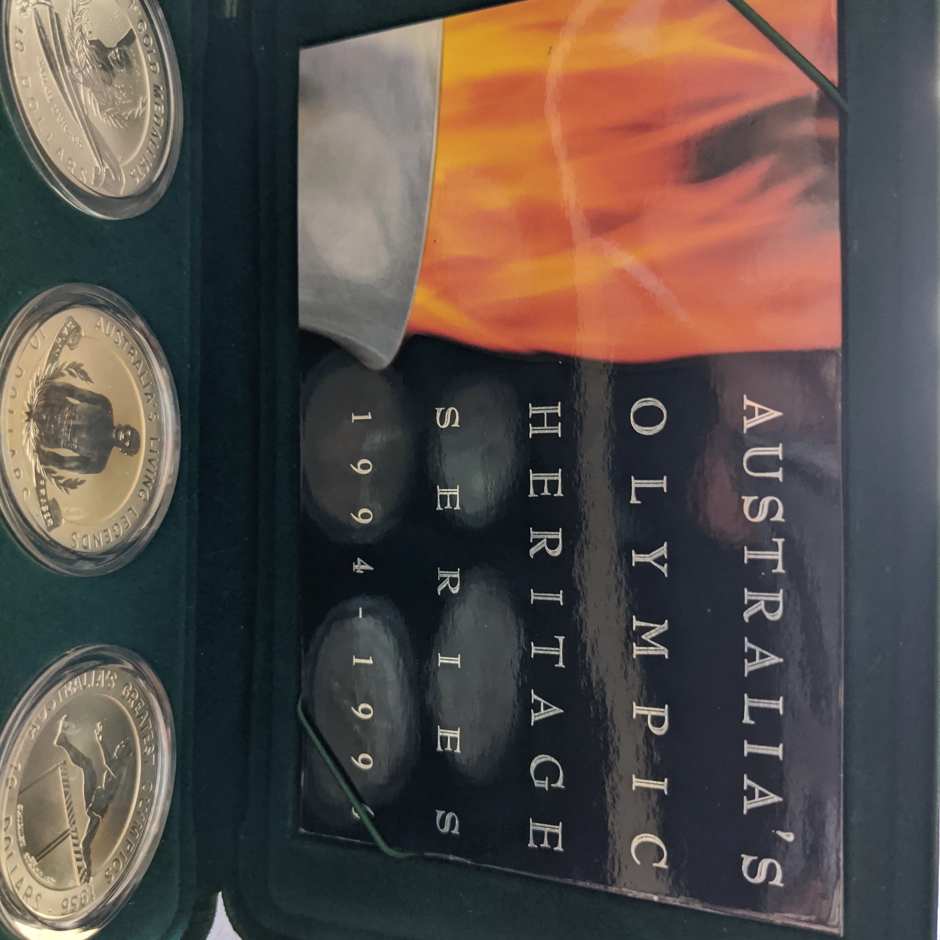 Australia 1994 - 1996 Royal Australian Mint SILVER $10 Olympic Heritage Series 6 coins - Image 6
