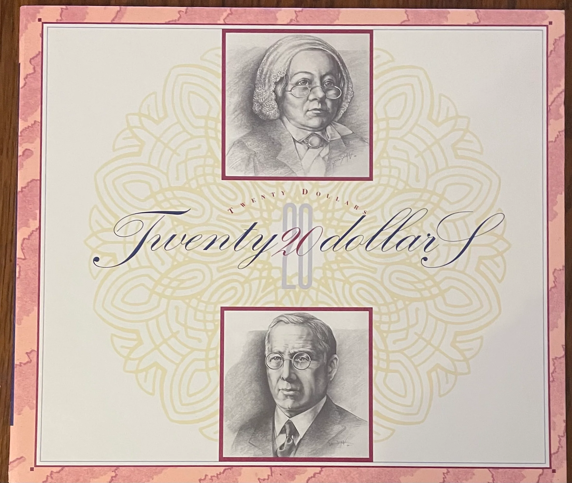 Australia 1994 $20 Last Paper and 1st Polymer Banknote Portfolio Matching Red Serial Numbers - Image 4