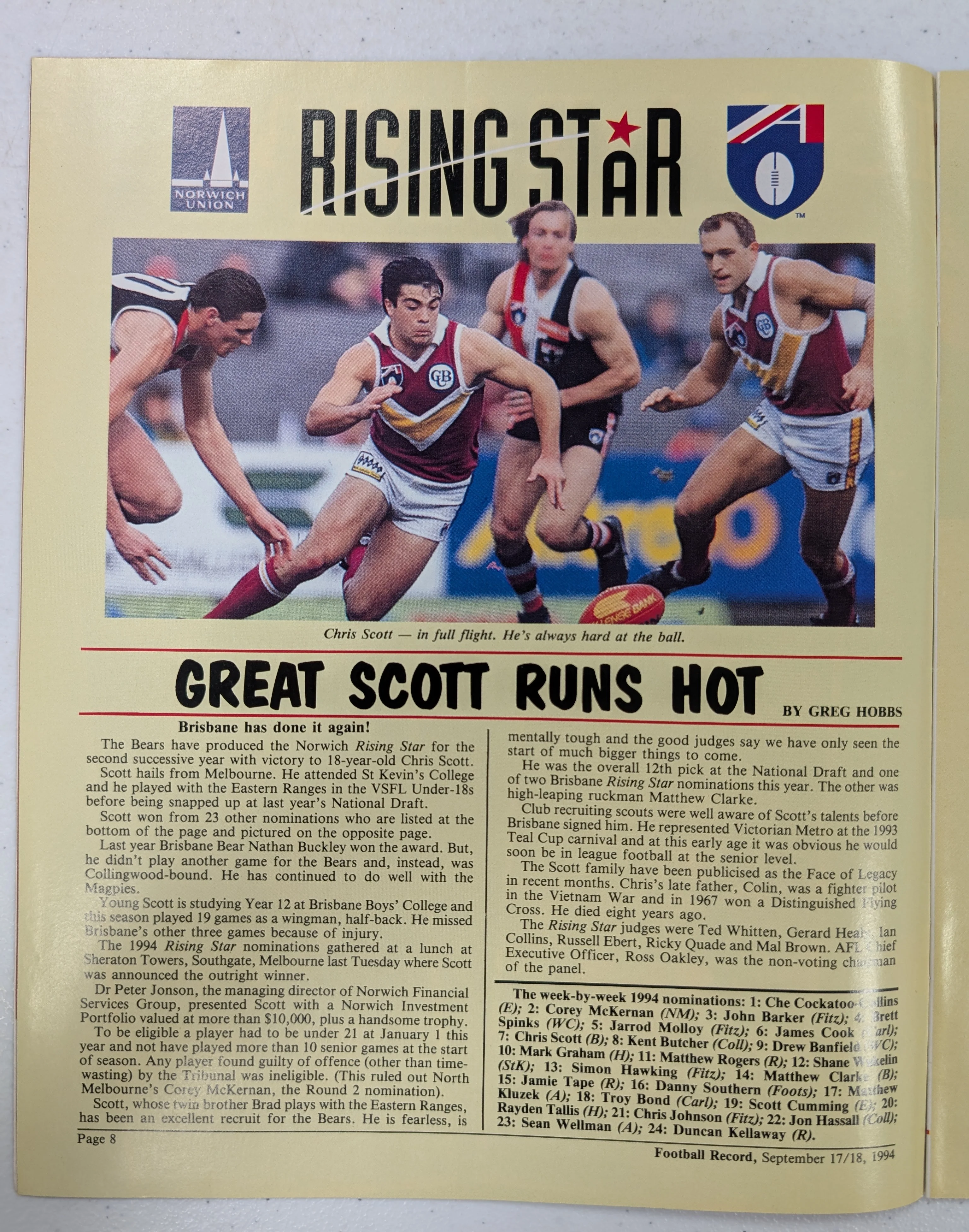 1994 AFL Record Second Semi Final Carlton vs Geelong Waverley Park - Image 2