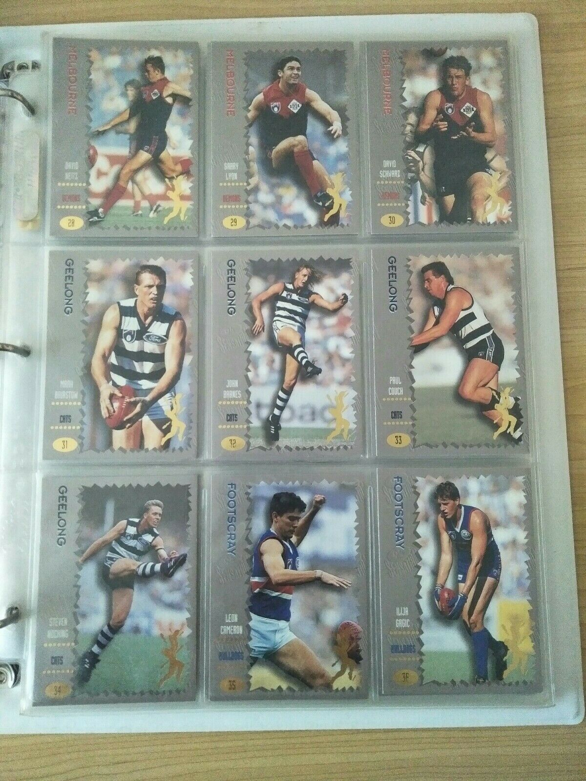 1994 Dynamic AFLPA Sensation Complete Base Set Of 110 Cards In Folder - Image 4