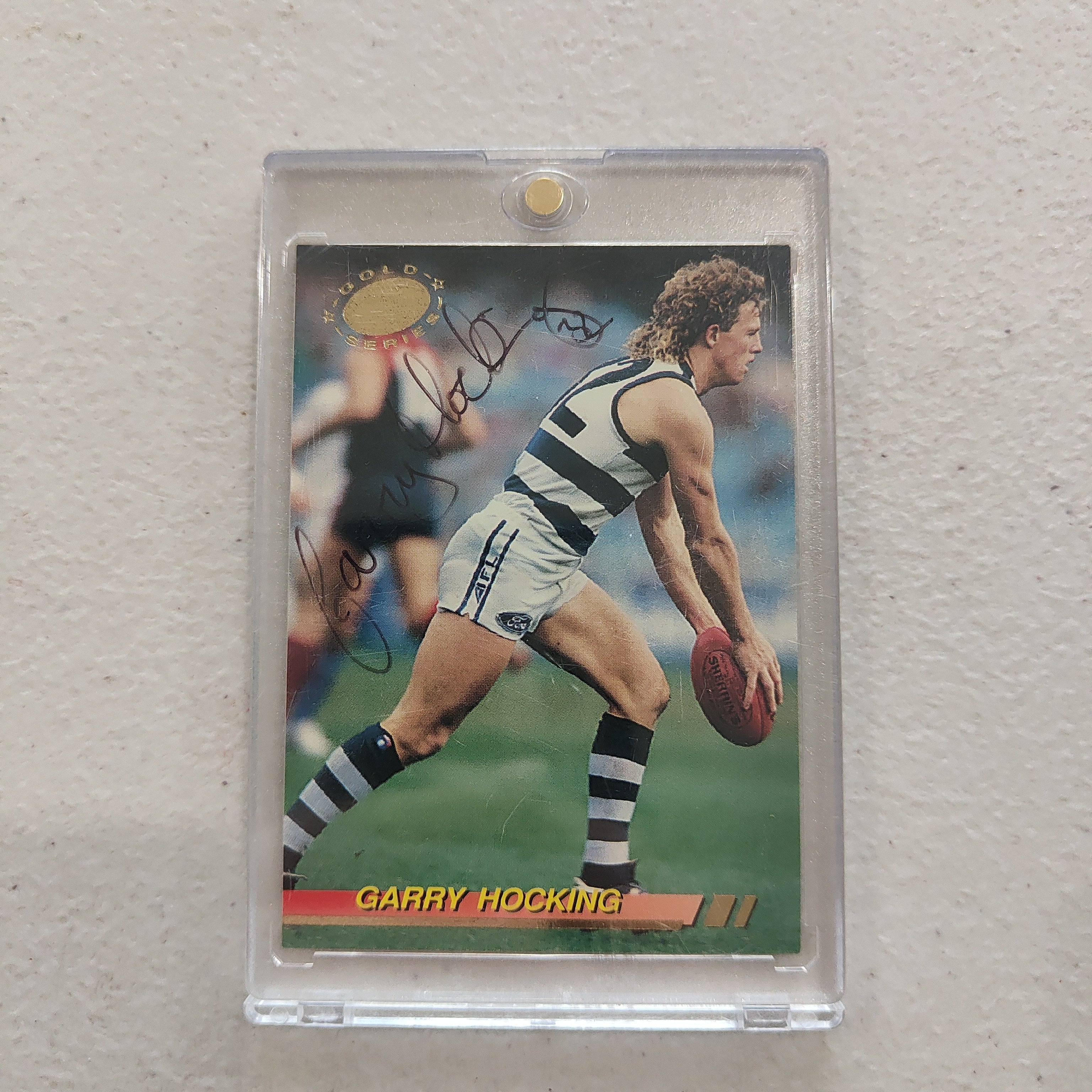 1994 Select Gold Series Signature Card Garry Hocking Geelong