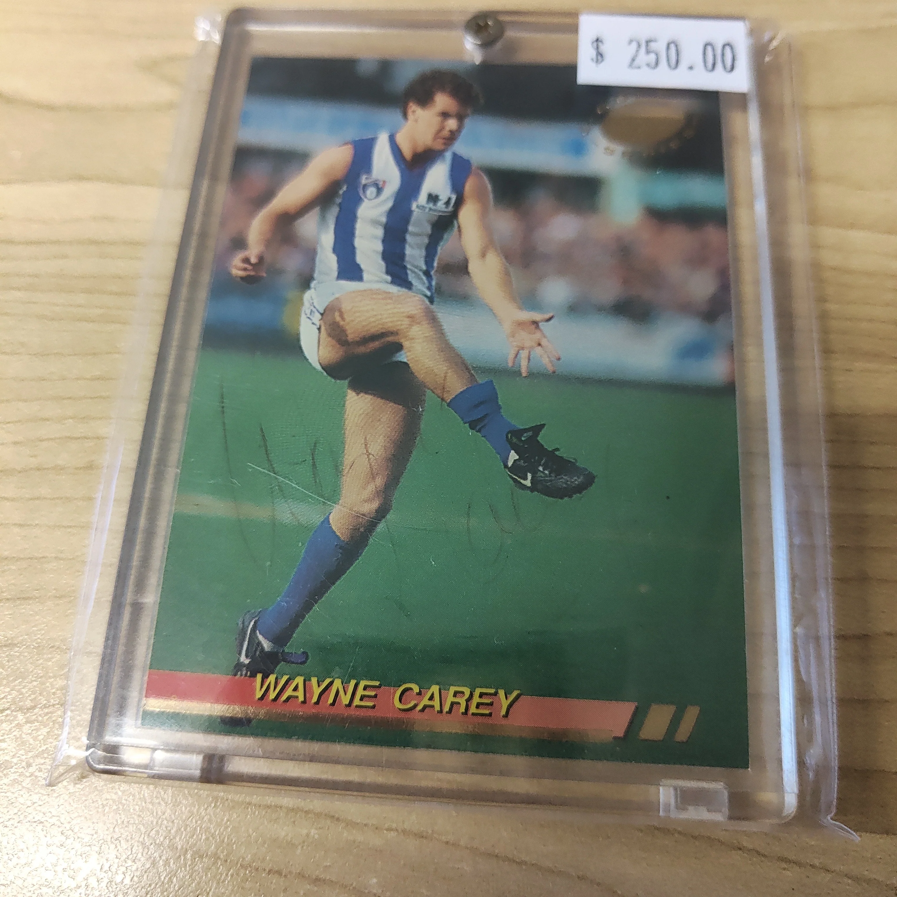 1994 Select Gold Series Wayne Carey North Melbourne No.141 Hand Signed Card - Image 2