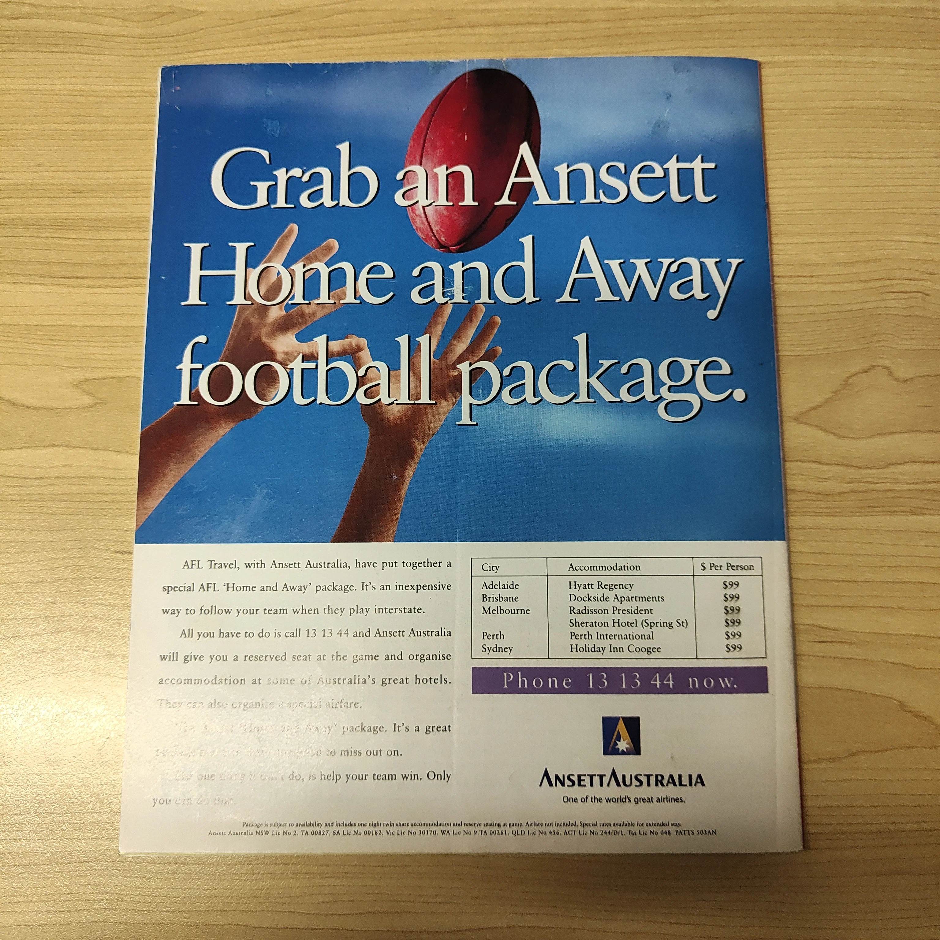 AFL 1995 March 25 Ansett Australia Cup Grand Final Record North Melbourne v Adelaide at Waverley Park - Image 3