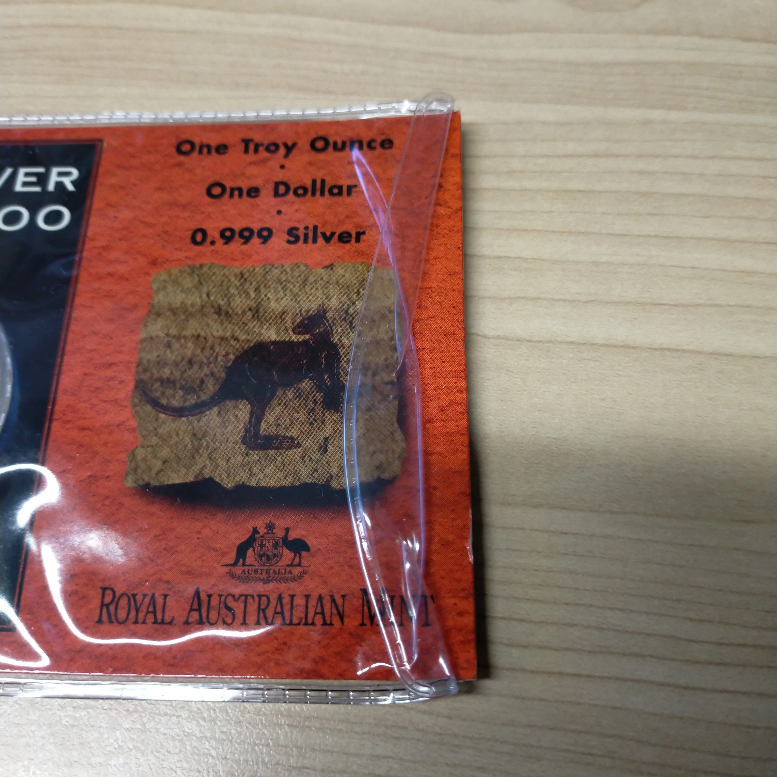 Australia 1995 Royal Australian Mint $1 Kangaroo 1 oz One Ounce Silver Coin - Image 3