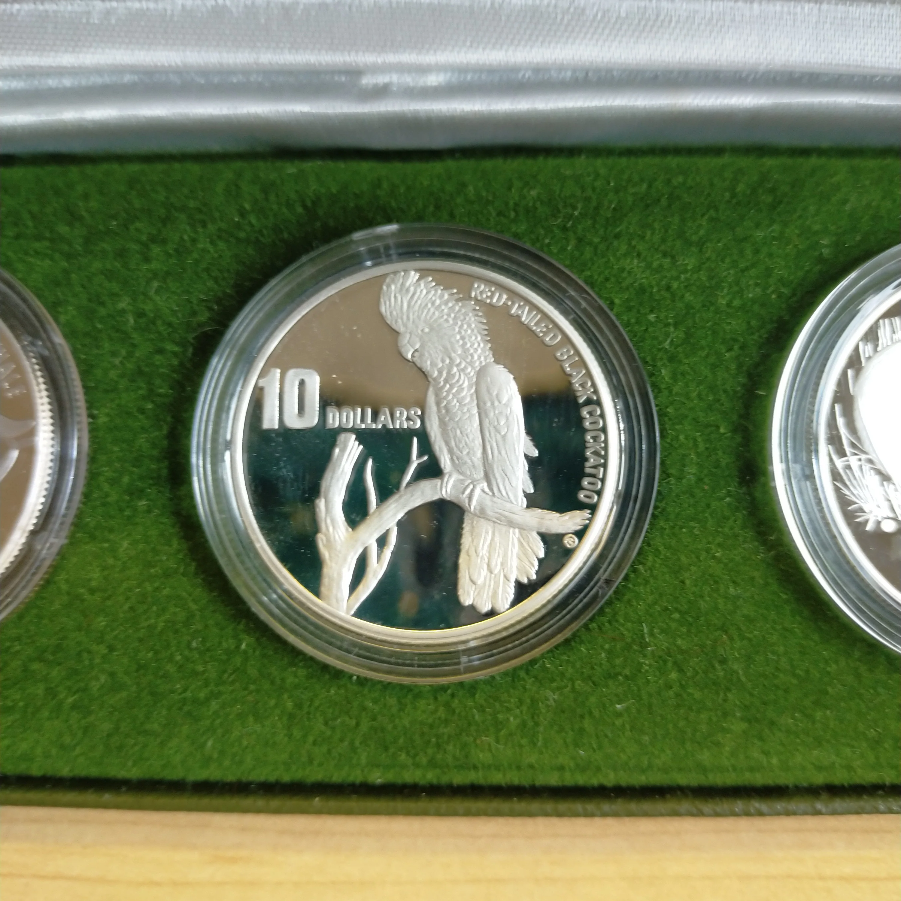 Australia 1995 - 1998 Royal Australian Mint $10 Australia's Endangered Species 4 x $10 Piedfort Sterling Silver Coin Set - Image 4
