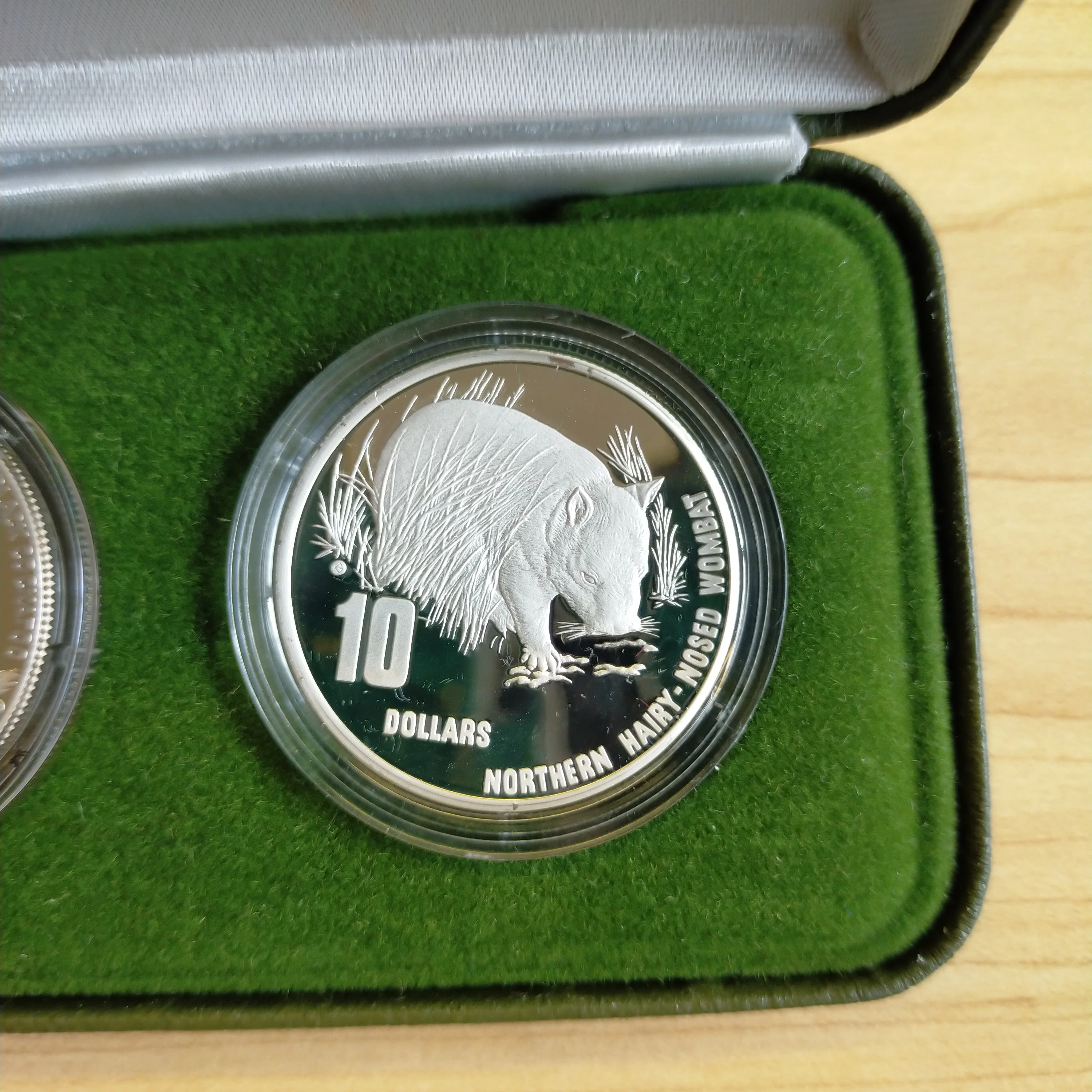 Australia 1995 - 1998 Royal Australian Mint $10 Australia's Endangered Species 4 x $10 Piedfort Sterling Silver Coin Set - Image 5