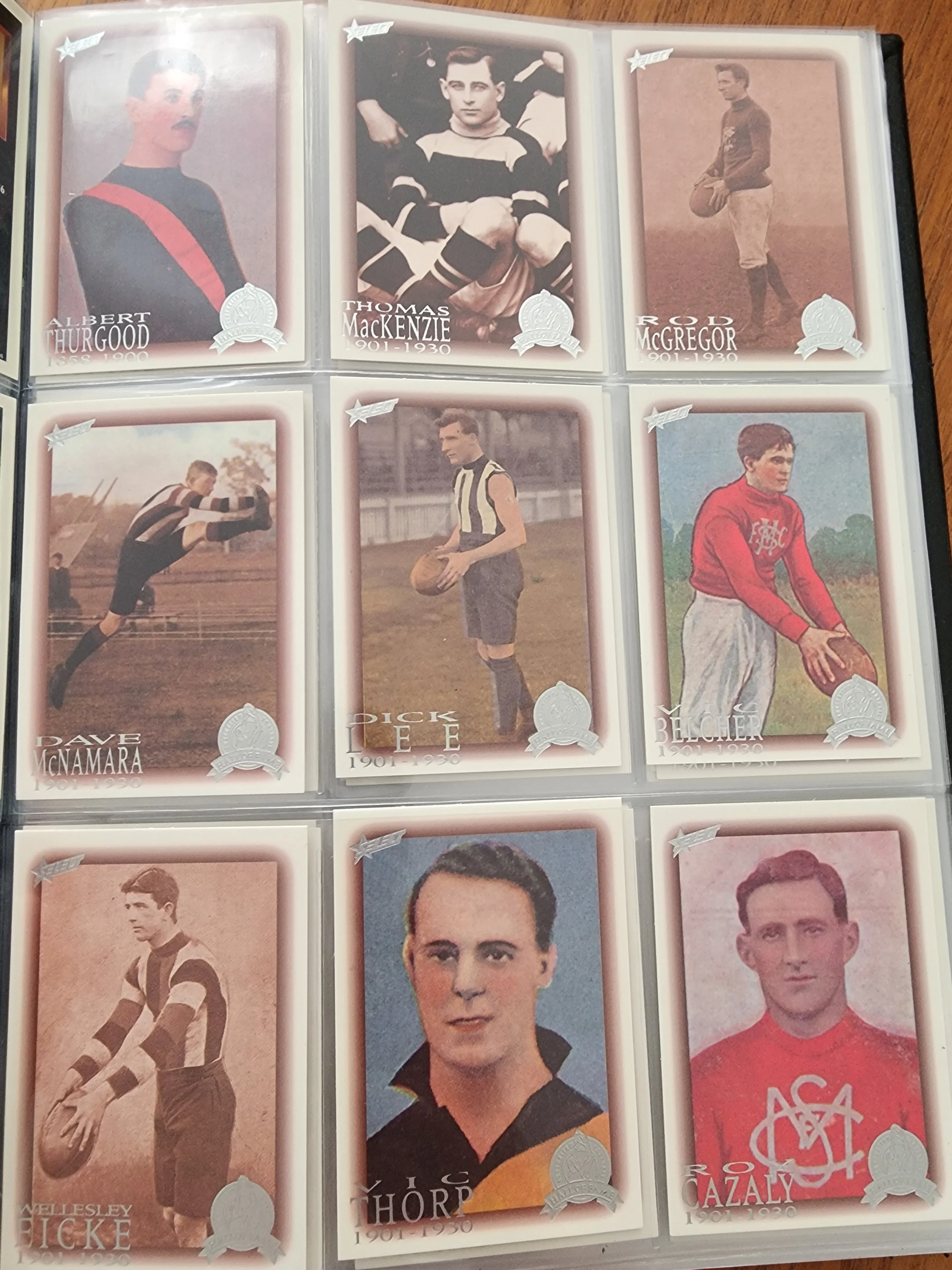 1996 AFL Hall Of Fame Platinum Set Inc Triple Brownlow Signature card (Dick Reynolds, Ian Stewart, Bob Skilton) - Image 11