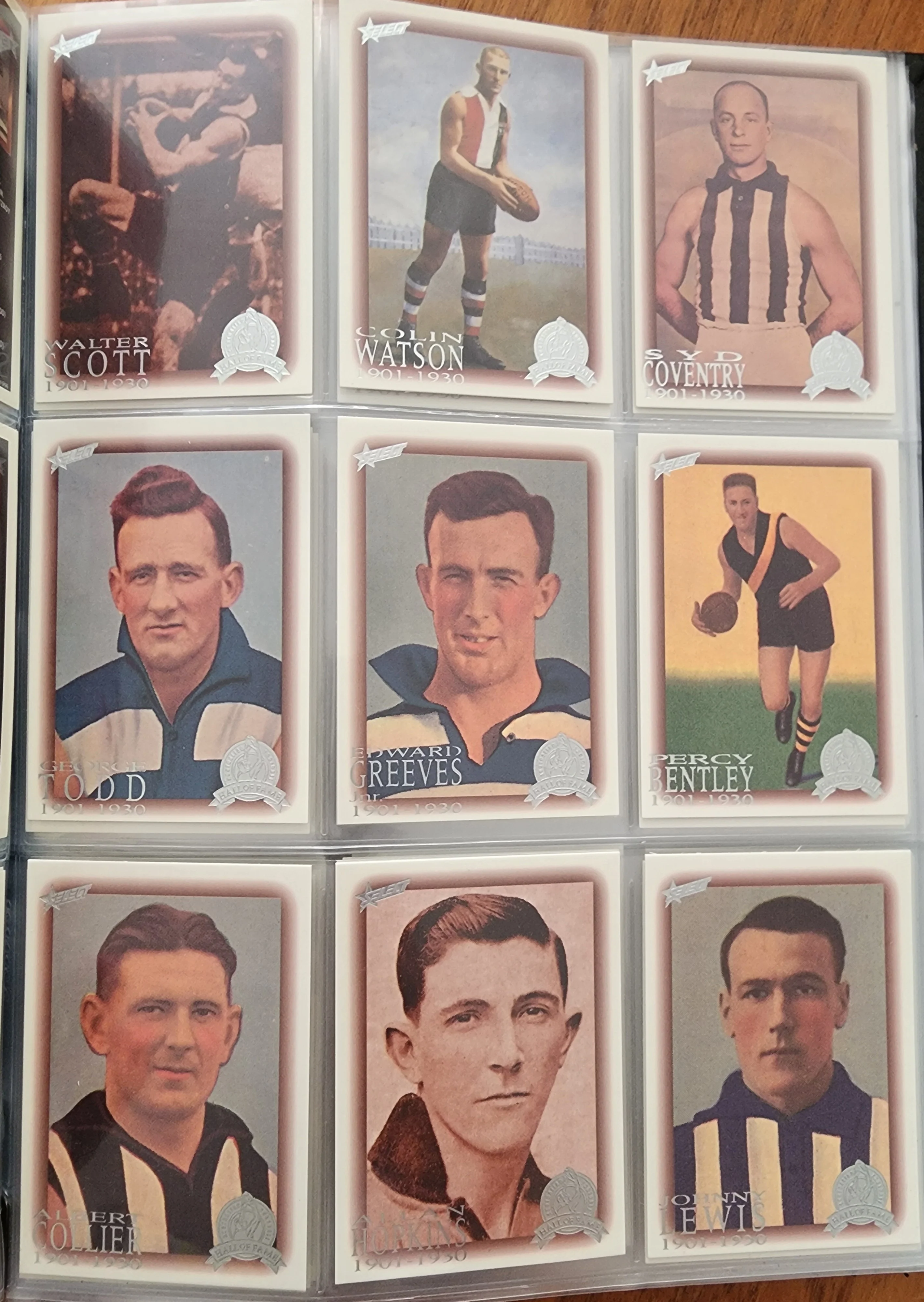 1996 AFL Hall Of Fame Platinum Set Inc Triple Brownlow Signature card (Dick Reynolds, Ian Stewart, Bob Skilton) - Image 13