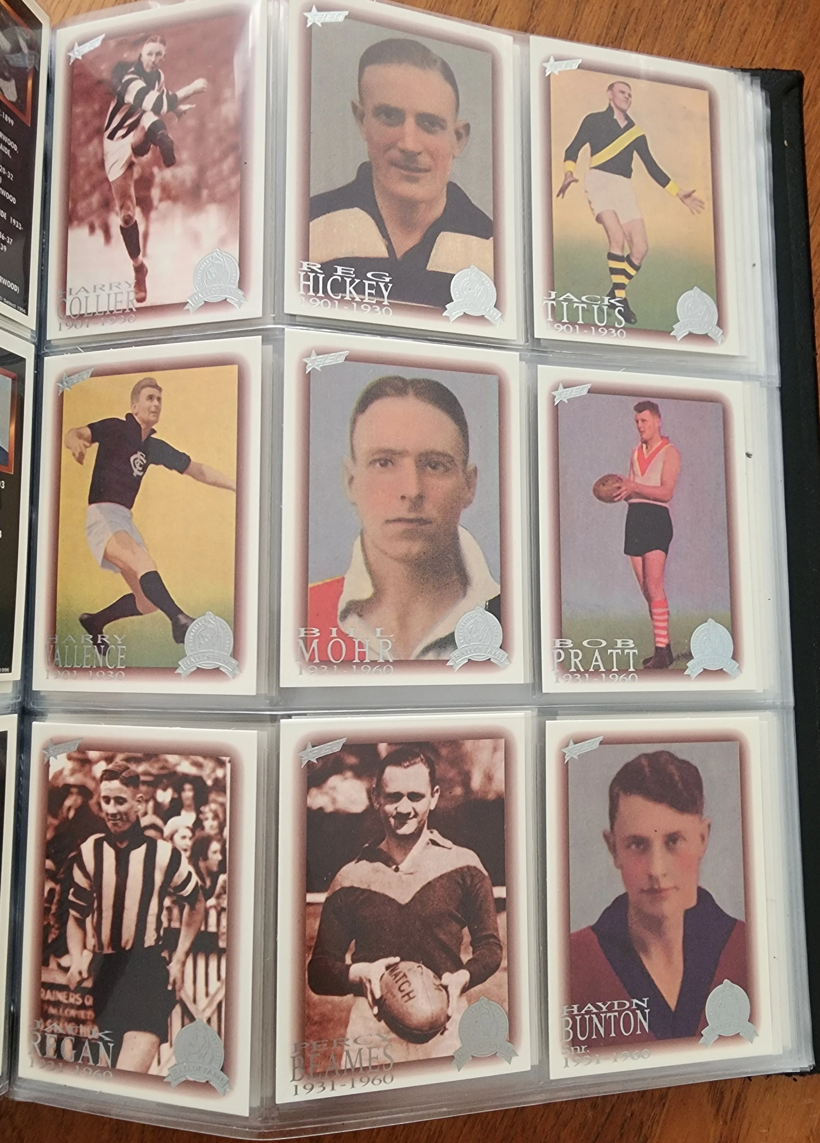 1996 AFL Hall Of Fame Platinum Set Inc Triple Brownlow Signature card (Dick Reynolds, Ian Stewart, Bob Skilton) - Image 14