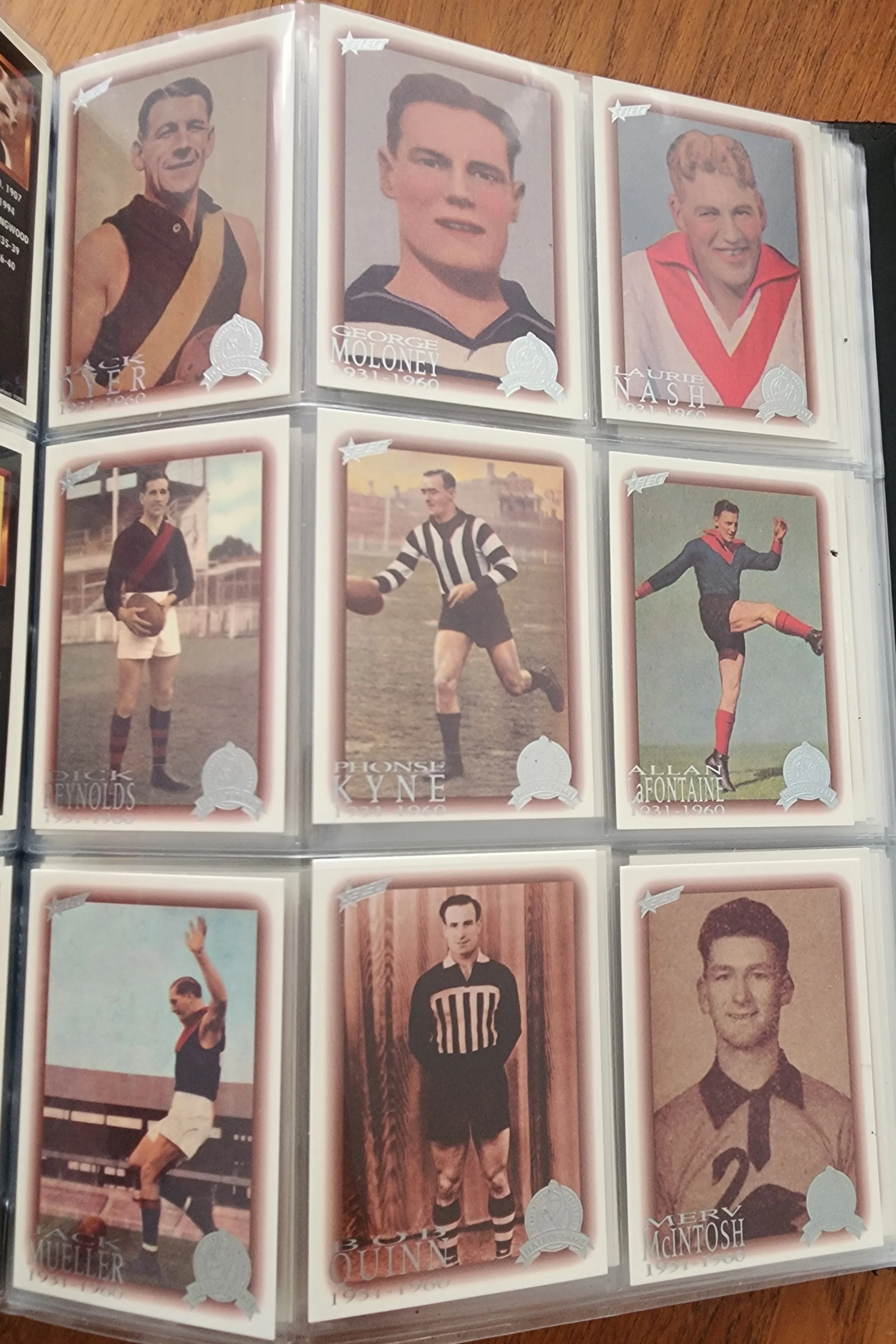 1996 AFL Hall Of Fame Platinum Set Inc Triple Brownlow Signature card (Dick Reynolds, Ian Stewart, Bob Skilton) - Image 15