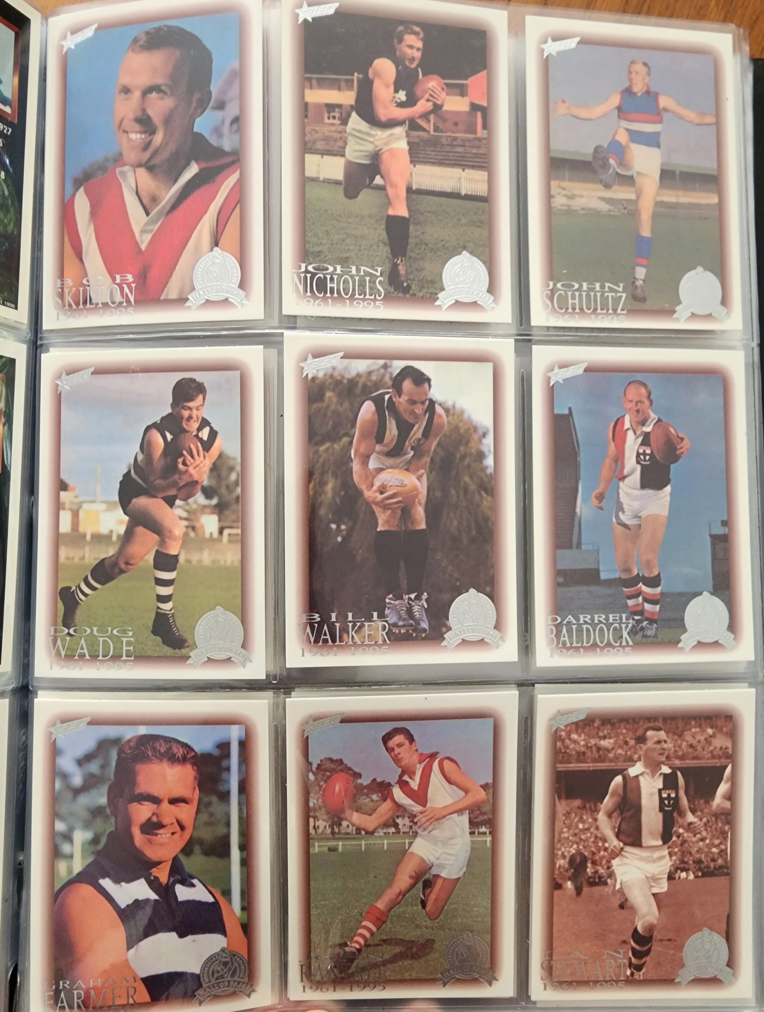 1996 AFL Hall Of Fame Platinum Set Inc Triple Brownlow Signature card (Dick Reynolds, Ian Stewart, Bob Skilton) - Image 18