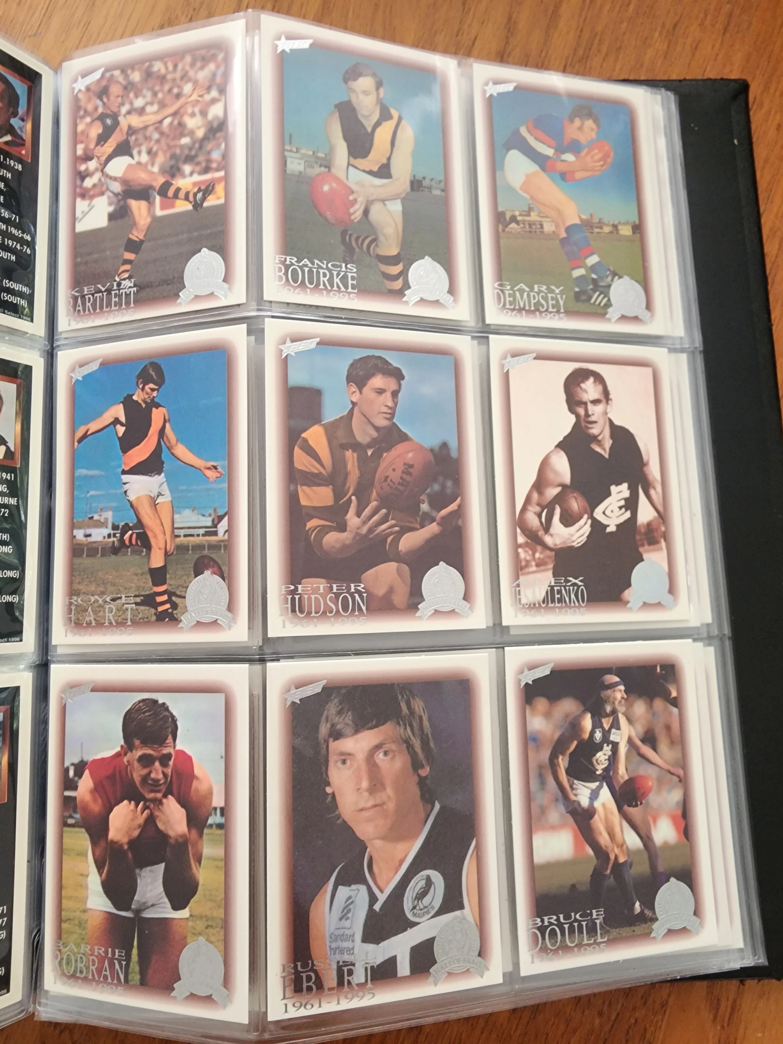 1996 AFL Hall Of Fame Platinum Set Inc Triple Brownlow Signature card (Dick Reynolds, Ian Stewart, Bob Skilton) - Image 19