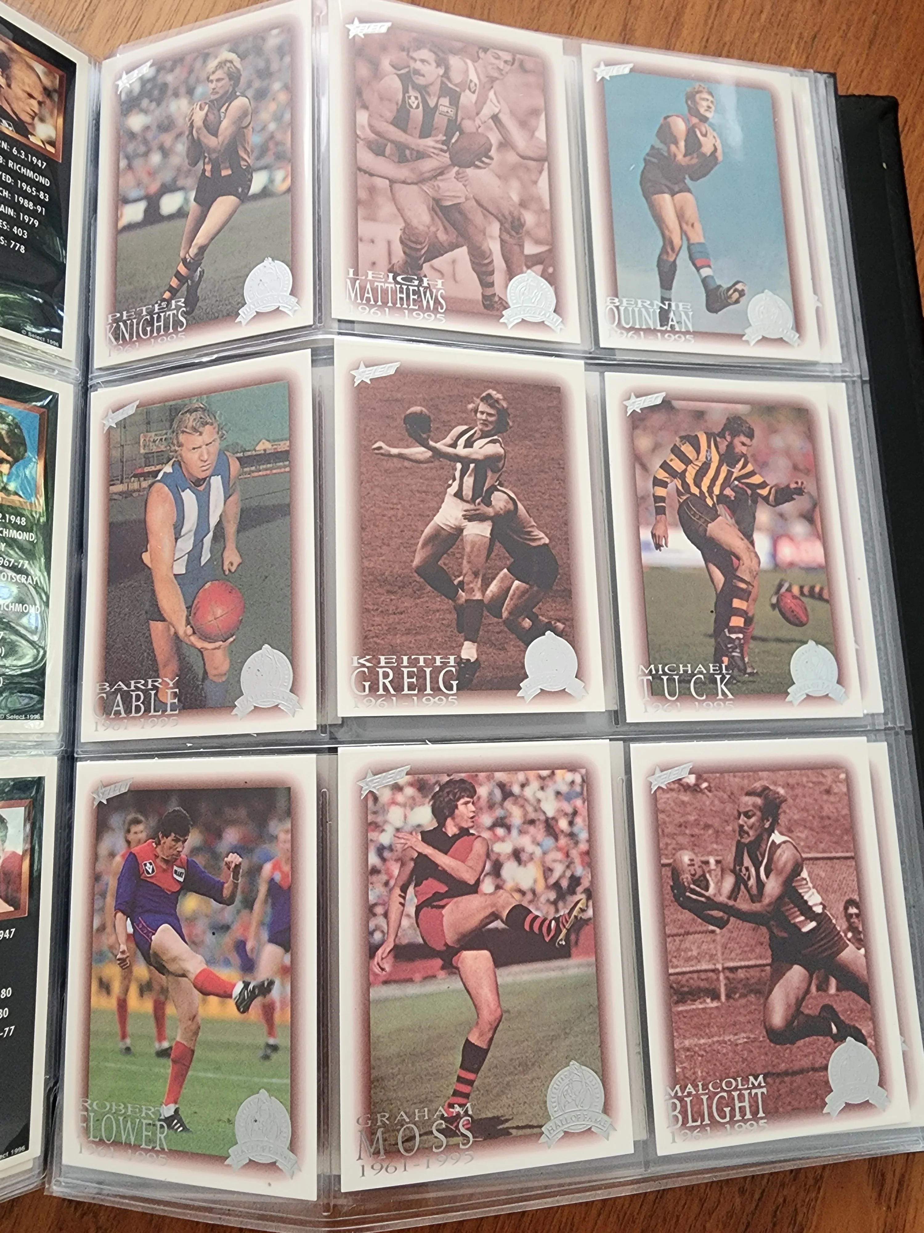 1996 AFL Hall Of Fame Platinum Set Inc Triple Brownlow Signature card (Dick Reynolds, Ian Stewart, Bob Skilton) - Image 20