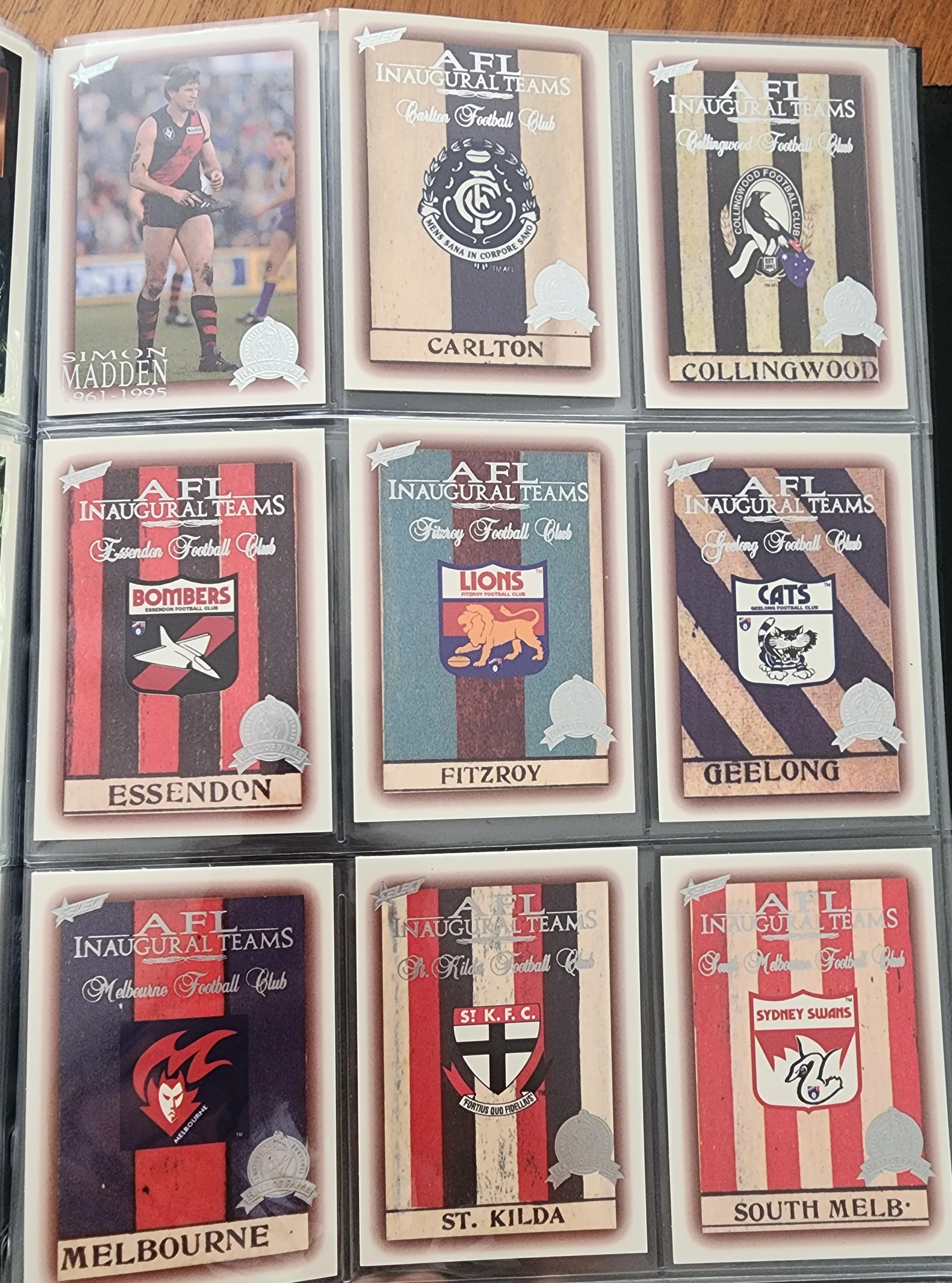 1996 AFL Hall Of Fame Platinum Set Inc Triple Brownlow Signature card (Dick Reynolds, Ian Stewart, Bob Skilton) - Image 21