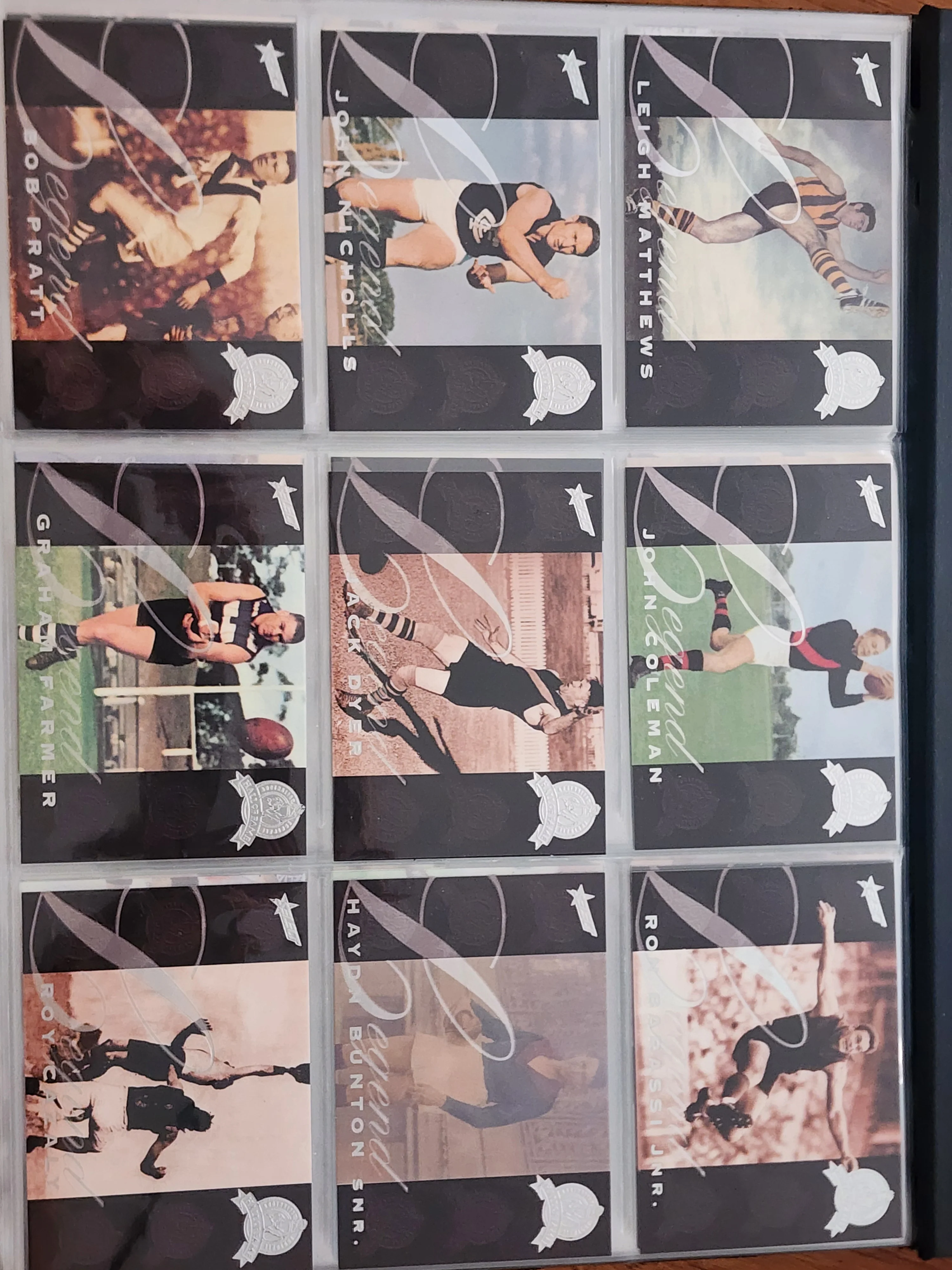 1996 AFL Hall Of Fame Platinum Set Inc Triple Brownlow Signature card (Dick Reynolds, Ian Stewart, Bob Skilton) - Image 4
