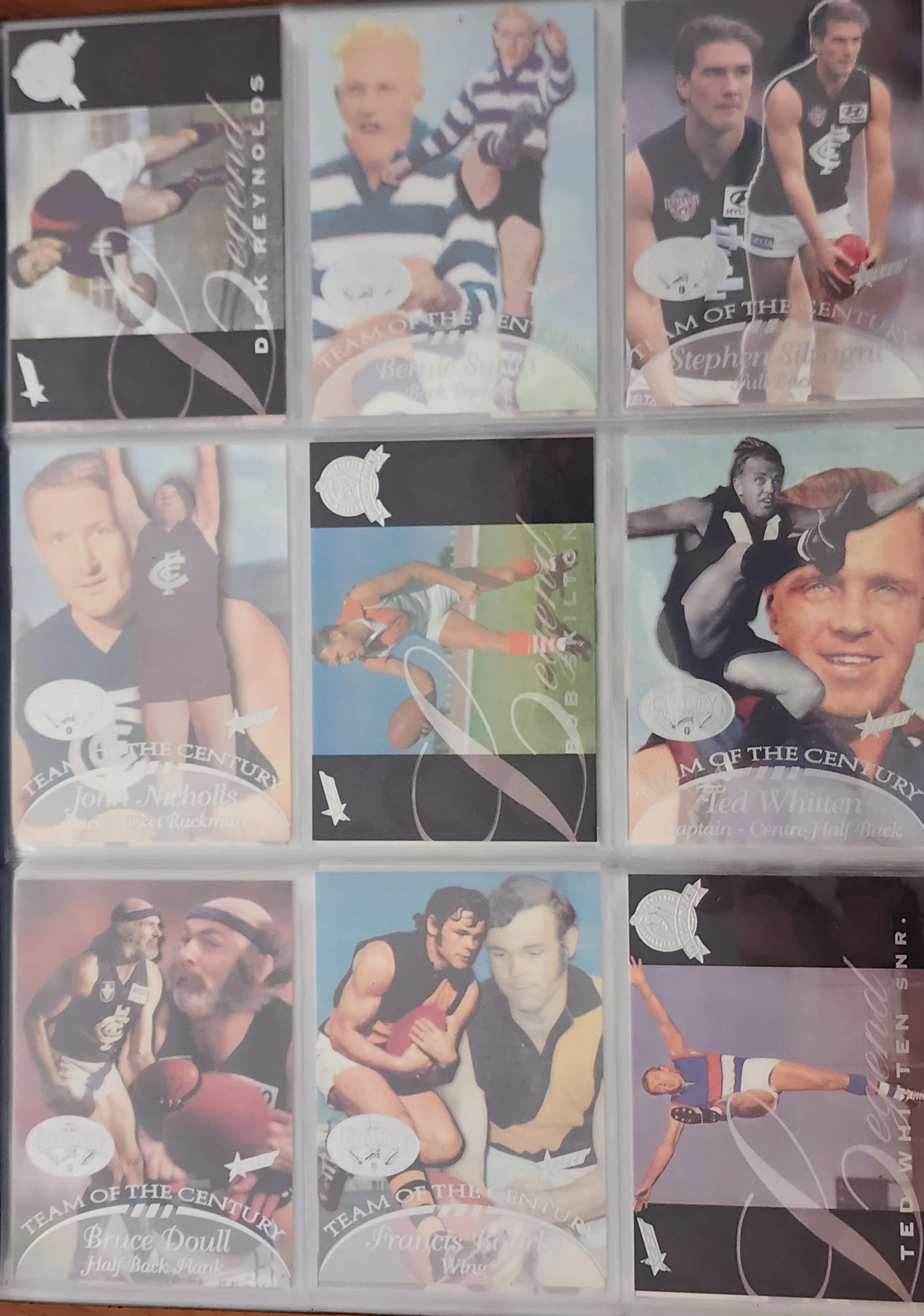 1996 AFL Hall Of Fame Platinum Set Inc Triple Brownlow Signature card (Dick Reynolds, Ian Stewart, Bob Skilton) - Image 5