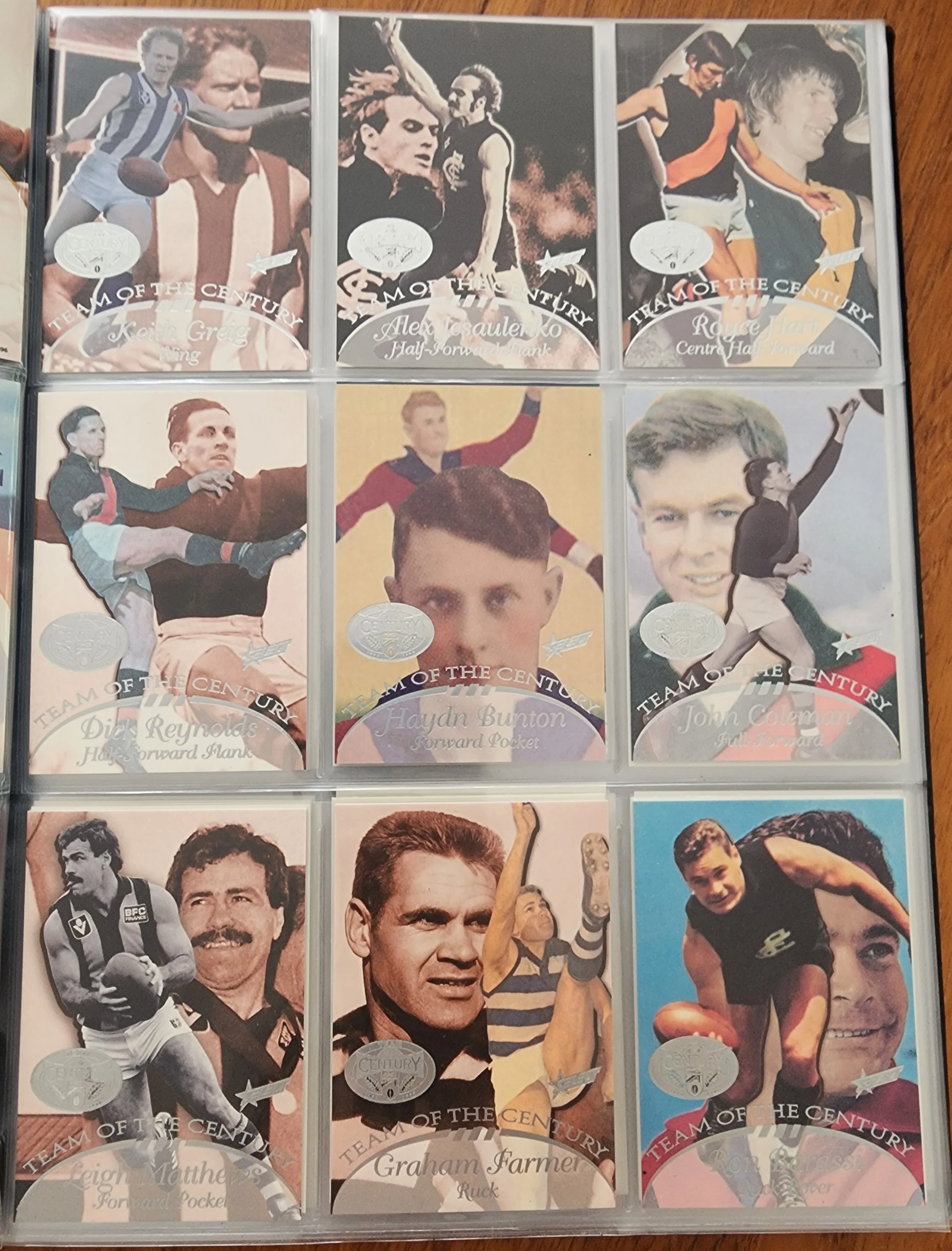 1996 AFL Hall Of Fame Platinum Set Inc Triple Brownlow Signature card (Dick Reynolds, Ian Stewart, Bob Skilton) - Image 8